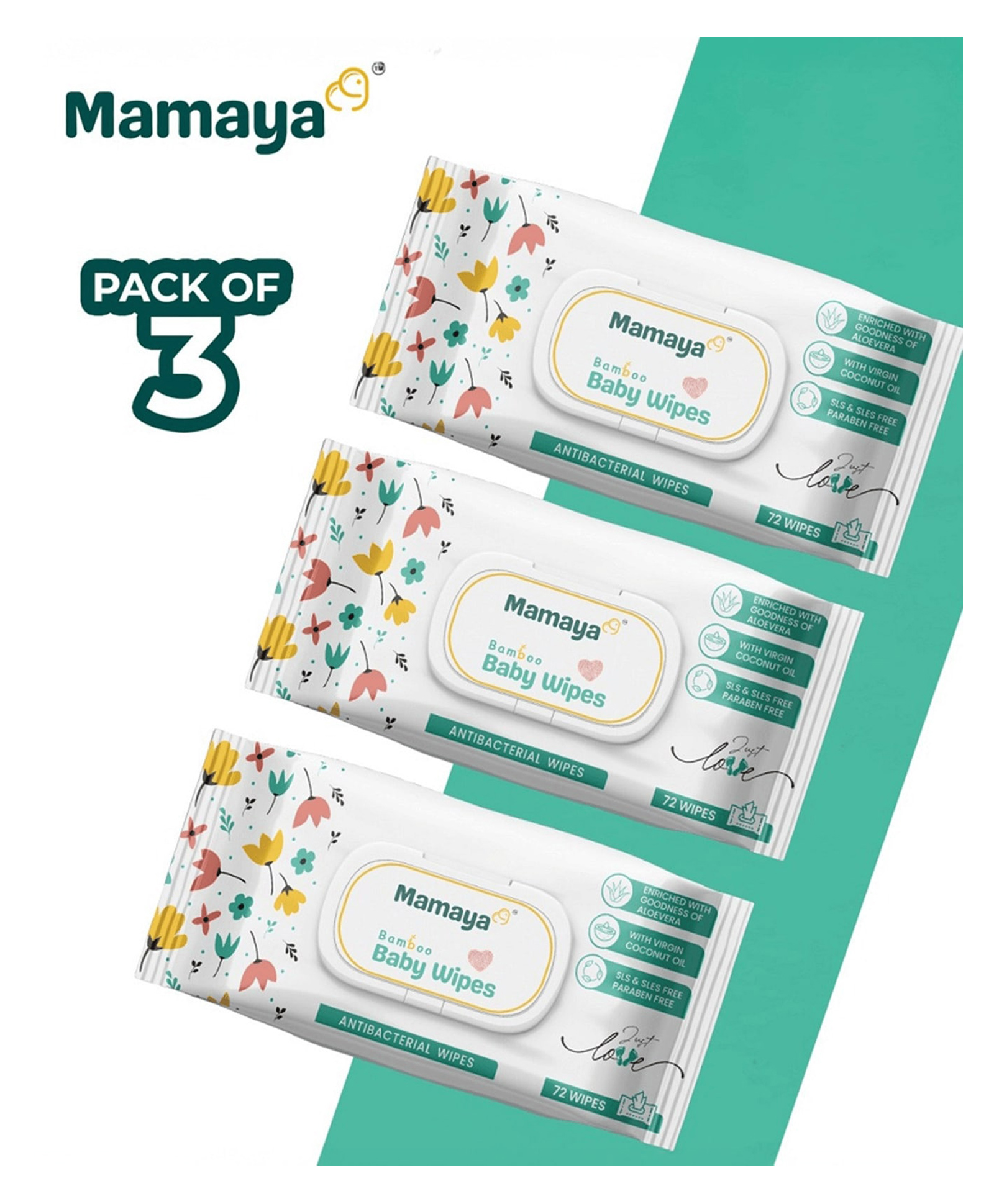 Mamaya Baby Wipes, Pack of 3-picture-11