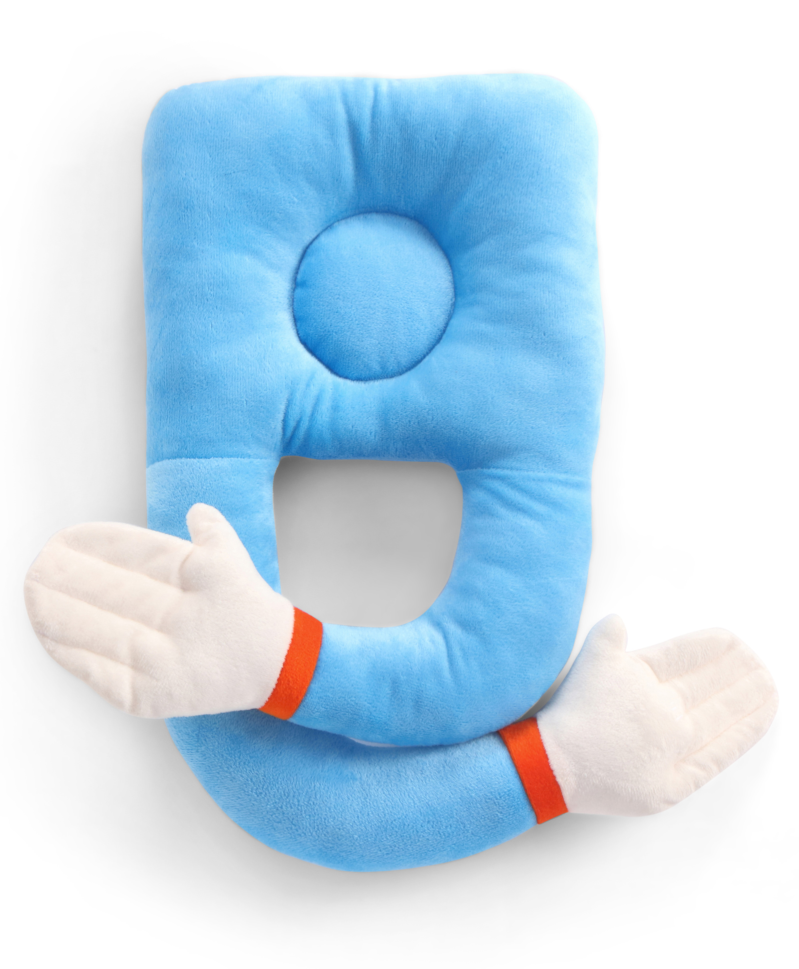 ZOE Baby Hugging Pillow for New Born Head Shaping - Blue| Neck & Shoulder Support| New Born & Infant Pillow| Soft & Plush Prevent Flat Head| Avoids Startle Reflex - Light Blue-image-28