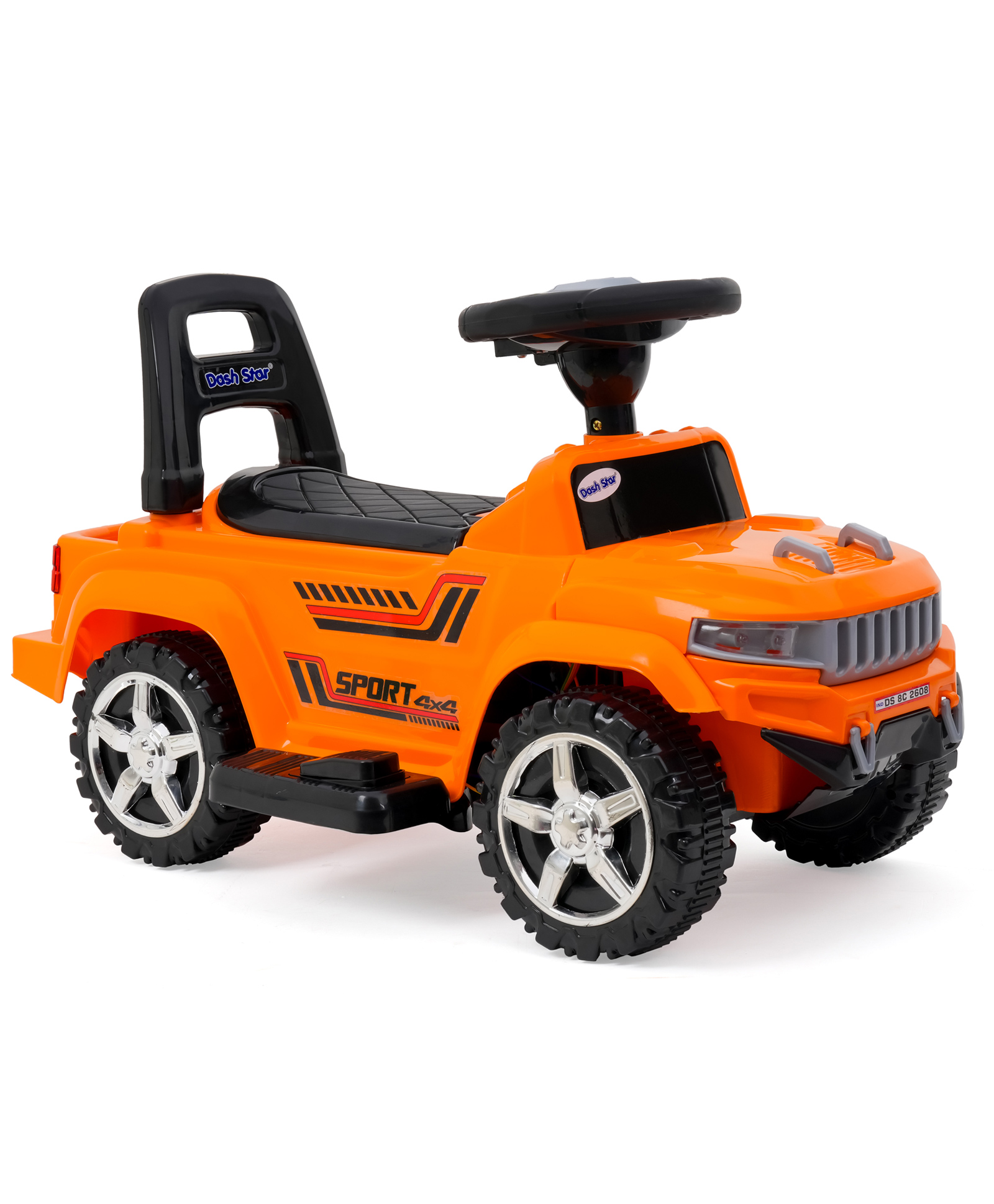 Joyride Electric Jeep Ride on for Kids with Music & Horn Steering | Foot Accelerator| Backrest I Headlight | Music | Big Wheels | Battery Operated Ride On for Kids 1 to 4 Years-picture-44