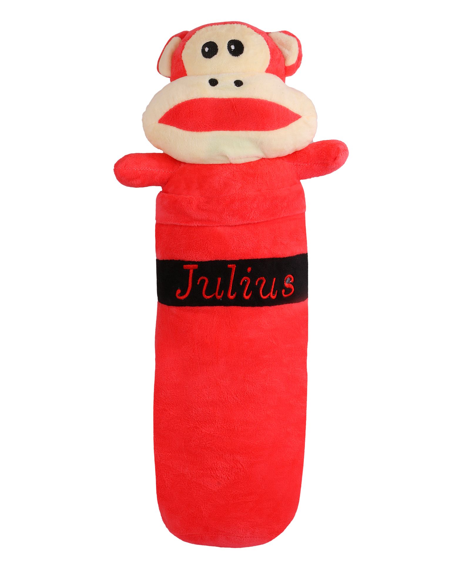 Skylofts Cute Monkey Shape Bolster - Red-picture-28