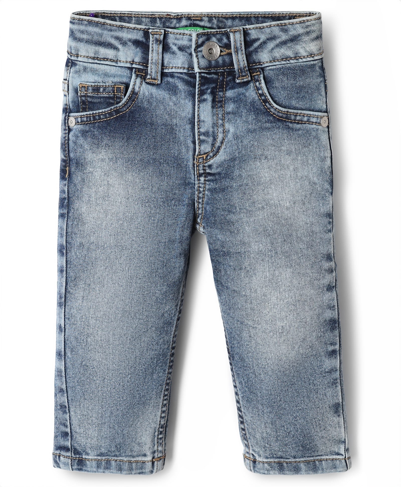 UCB Woven Full Length Solid Colour Jeans - Blue-picture-21