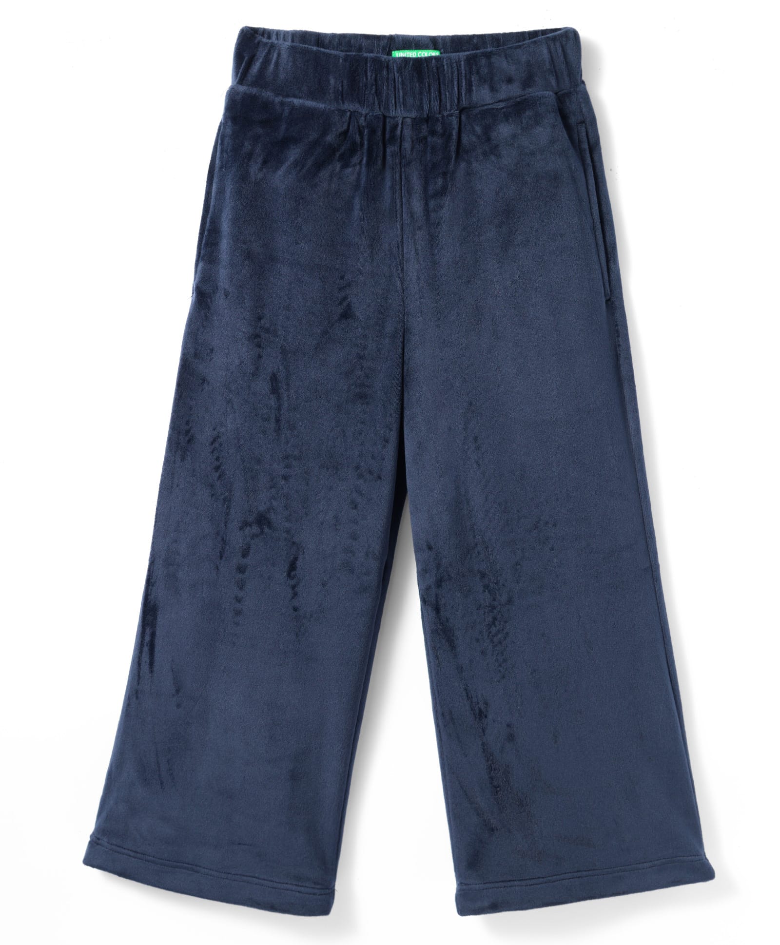 UCB Knit Full Length Solid Color Velour Track Pant - Navy Blue-picture-34