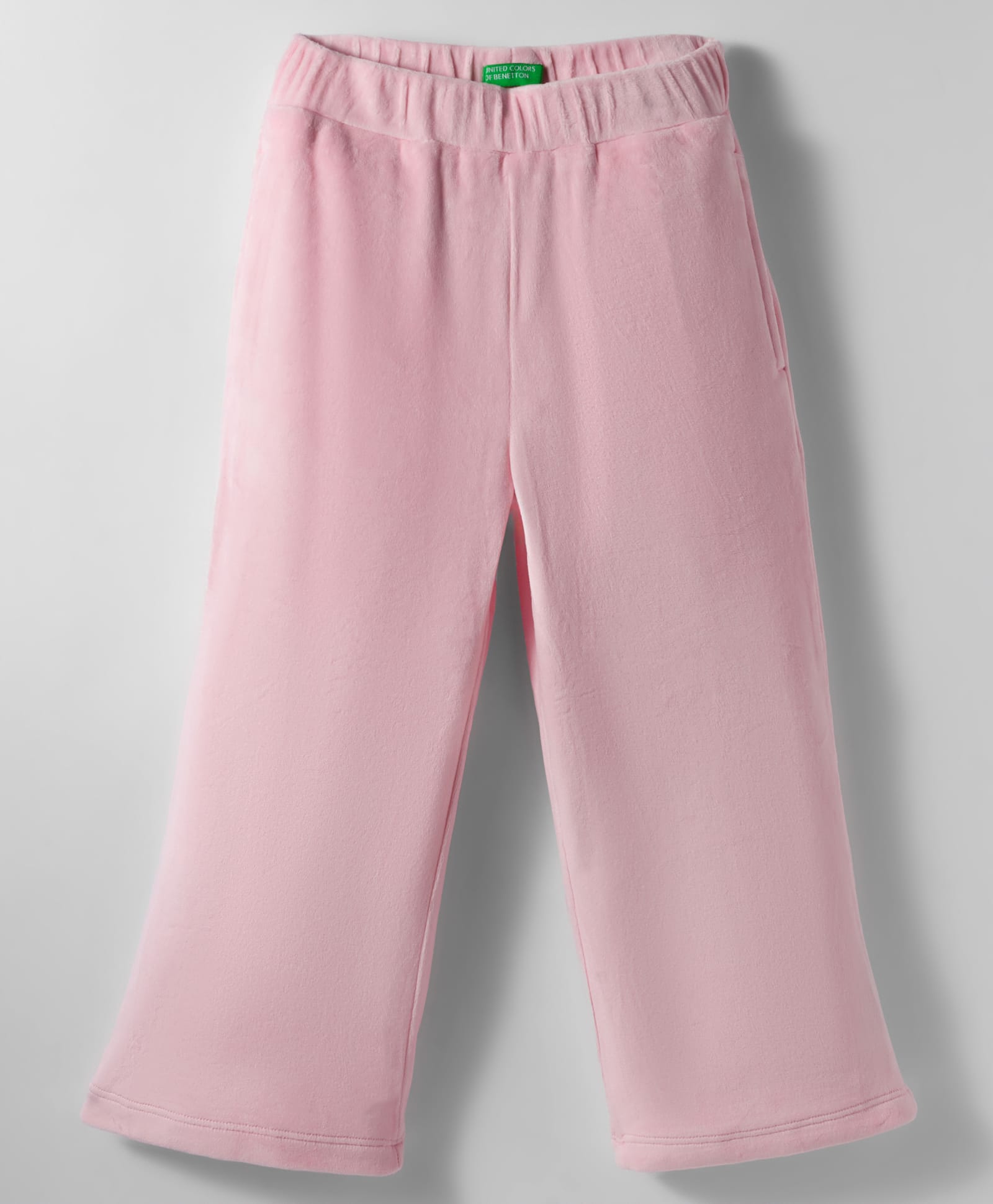 UCB Knit Full Length Solid Color Velour Track Pant - Pink-picture-32
