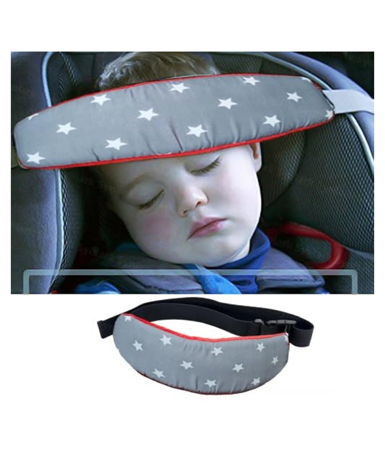 mihar essentials Mihar Head Band Strap Headrest for Sleeping Traveling - Adjustable, Comfortable, and Safe Head Support for Toddlers and Kids in Car Seats, Strollers, and High Chairs-colour and design may vary-picture-12
