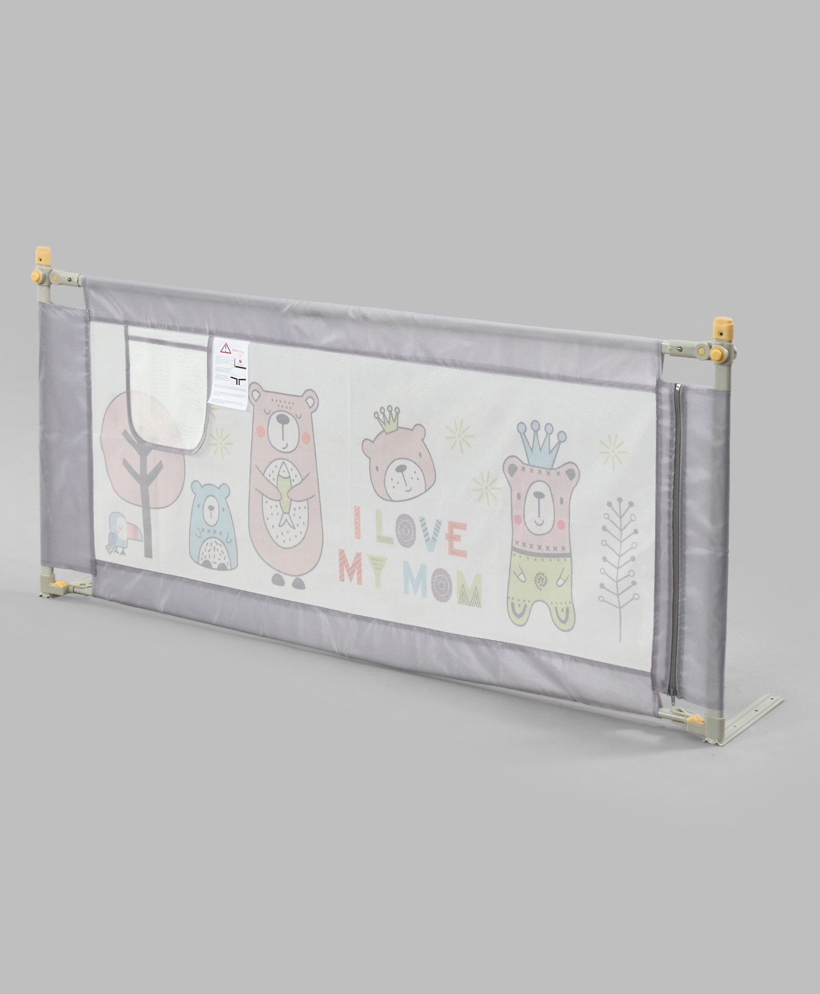 fab n funky Comfy Bed Rail Guard for Baby/Kids Safety - Portable & Foldable Bed Rail (Blue)-picture-25