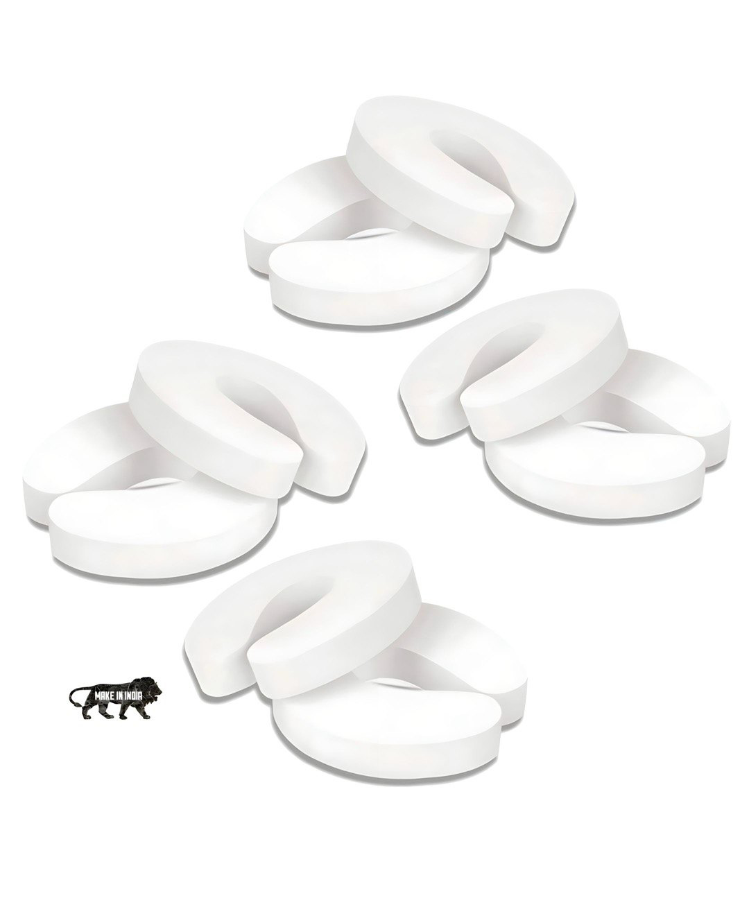 KidDough Baby Proofing Finger Pinch Door Guard for Kids Safety - Pack of 8-picture-33