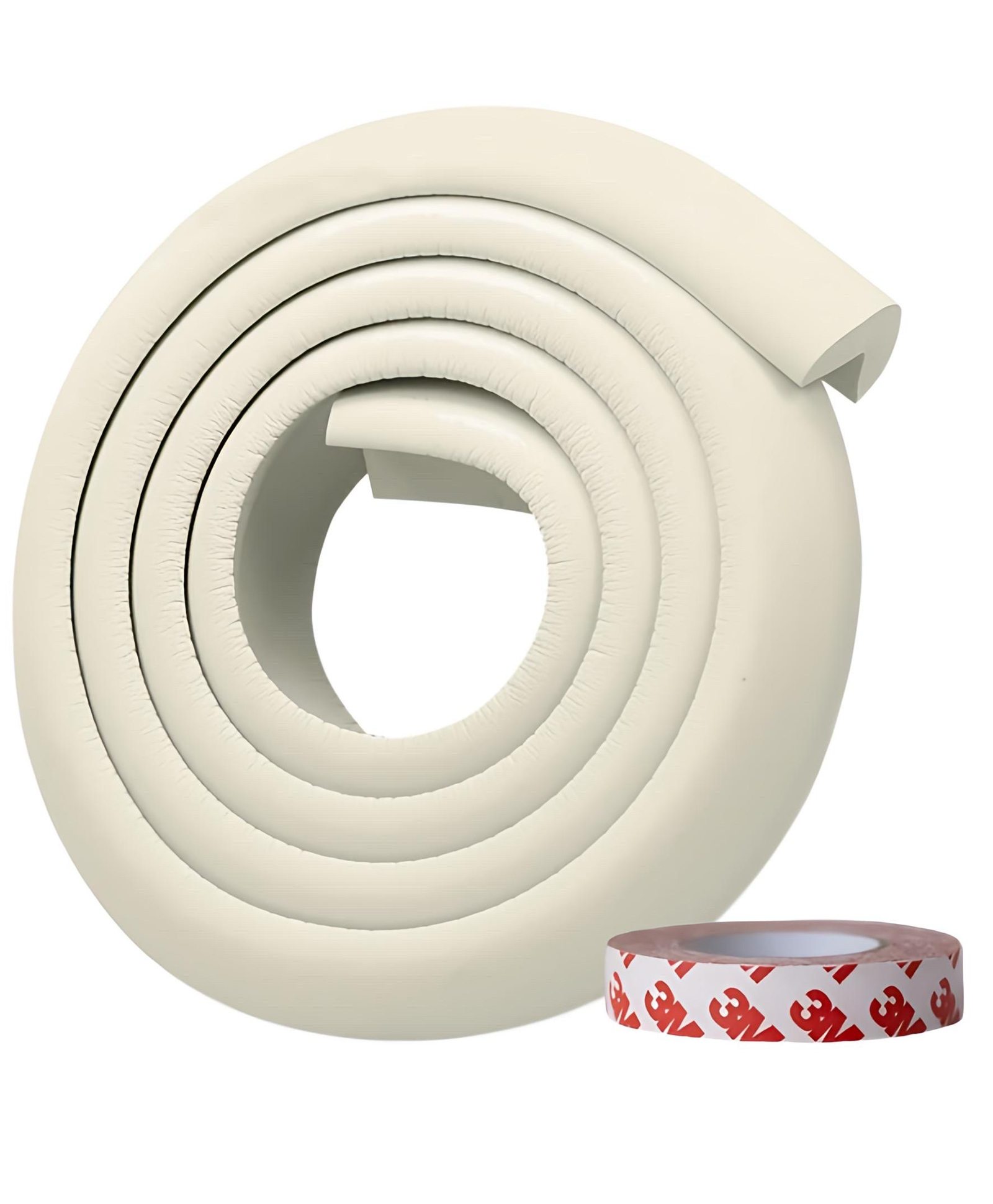 KidDough Baby Proofing Safety Strip, Furniture Edge and Corner Guards (2 Meters Extra Thick White)-picture-15