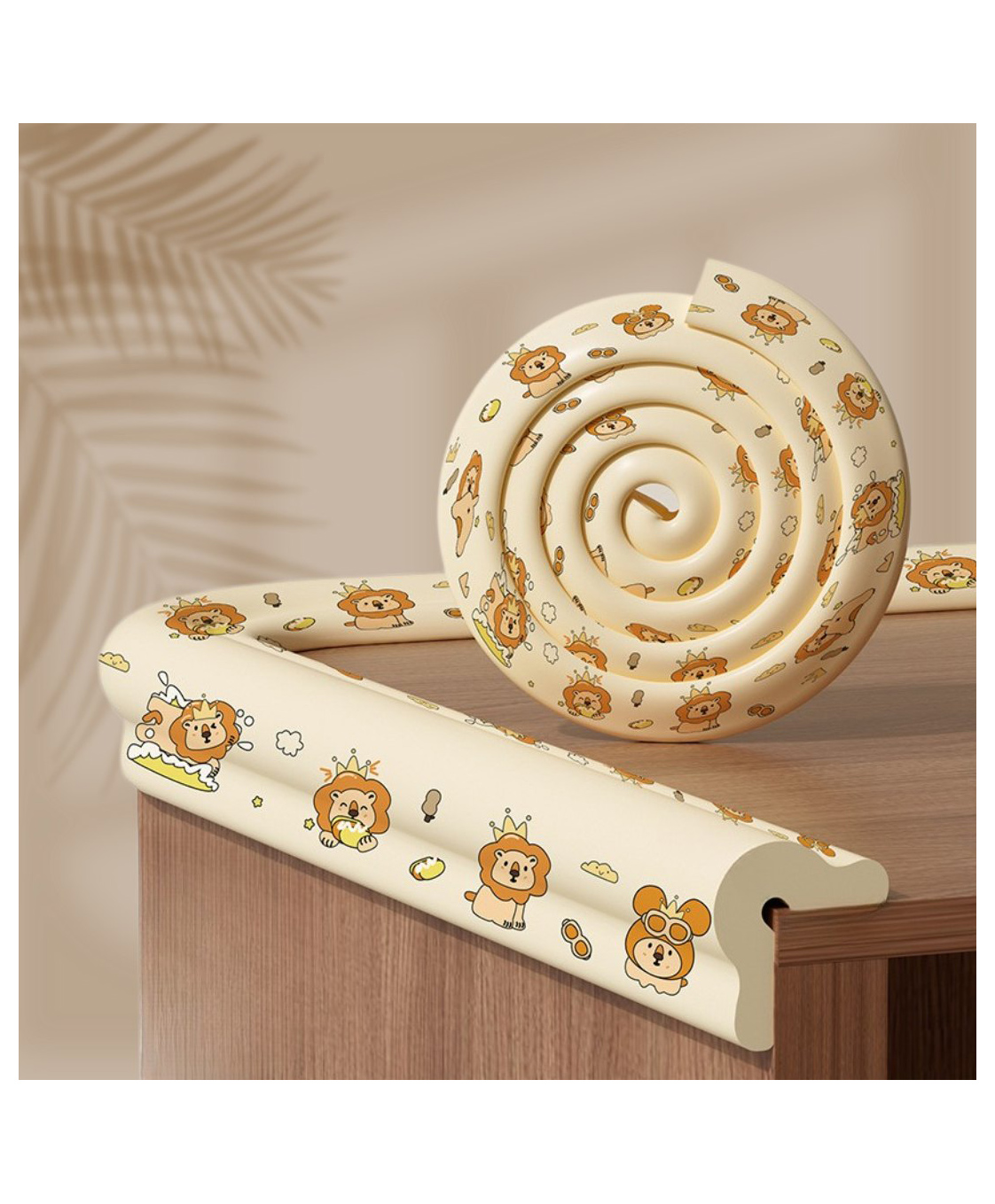 KidDough Baby Proofing Printed L-Shape Flat Edge Protector - 2 Meters Safety Strip, Dense Edge Guard for Kids Safety, Shock Absorbant Edge Protector, Baby Safety Products (Cartoon)