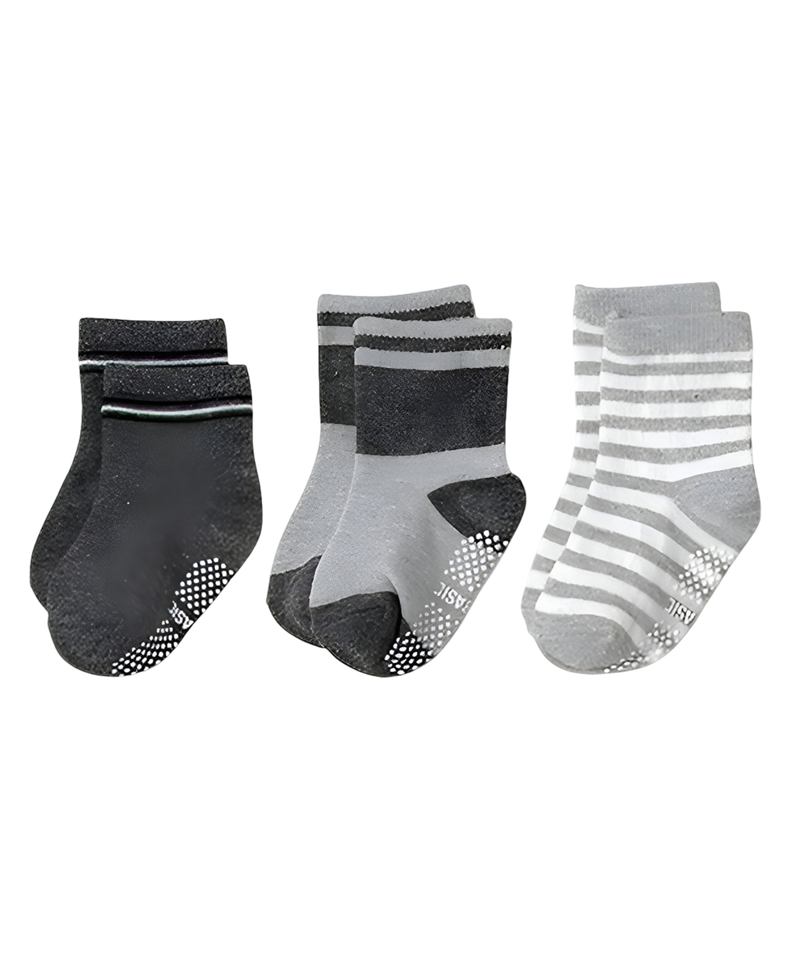 SYGA Pack of 3 Cotton Striped Printed Socks - Multi Colour-picture-10