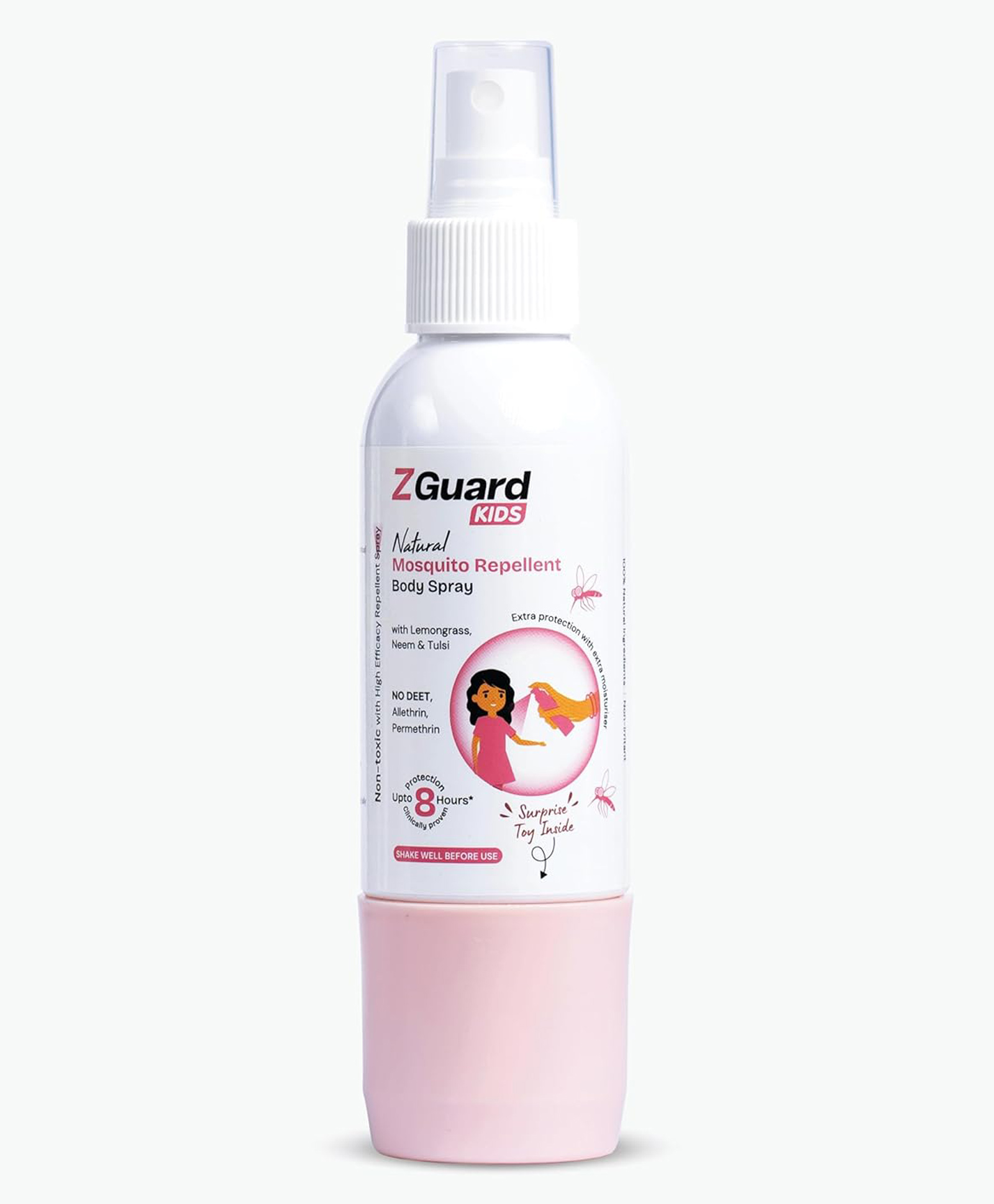 Z Guard Clinically Proven Natural Mosquito Repellent Spray for Kids (Surprise Toy Gift for Girls) | Powerful Anti-Mosquito Spray | Clinically Proven | Paediatrician & Dermatologically Tested-image-43