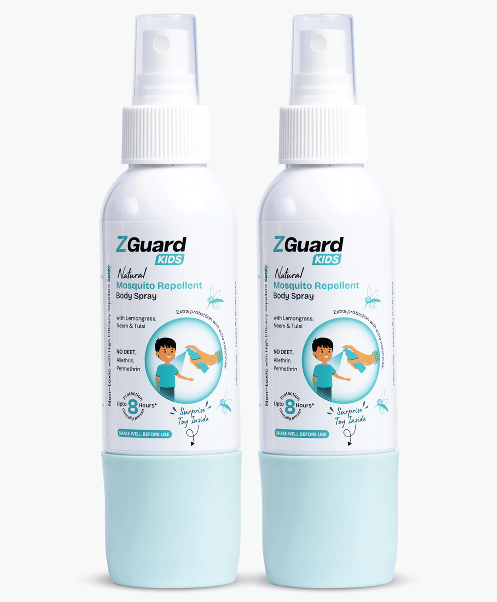 Z Guard Clinically Proven Natural Mosquito Repellent Spray for Kids Pack of 2 (Surprise Toy-Boys)|Powerful Anti-Mosquito Spray Clinically Proven Paediatrician & Dermatologically Tested-image-4