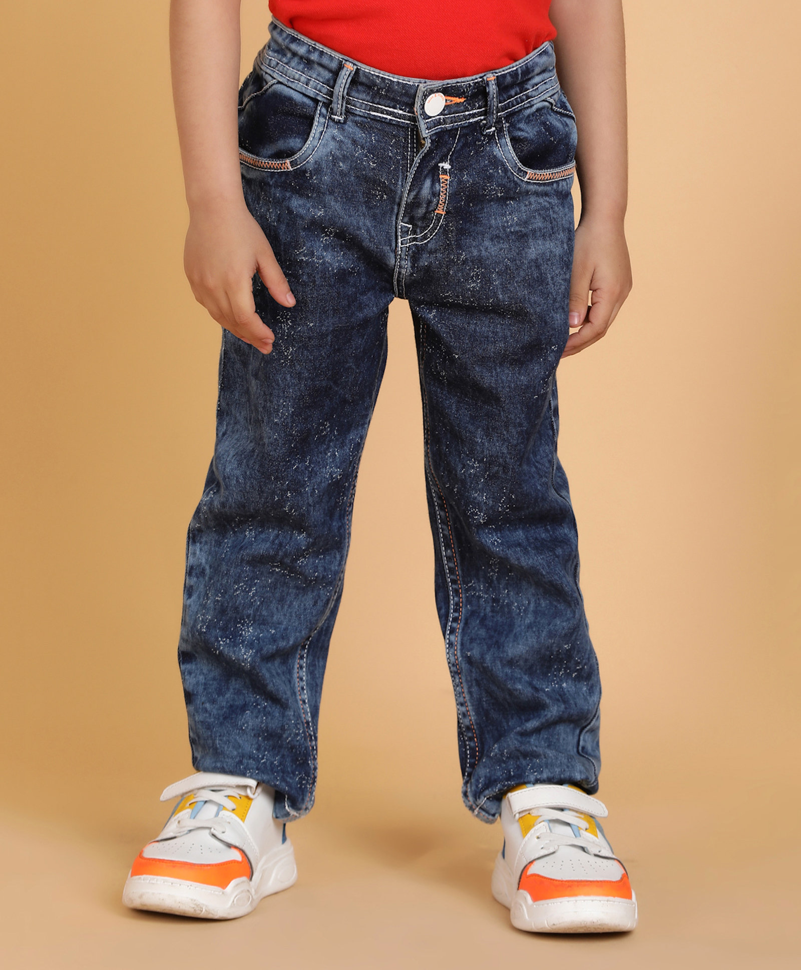 Tales & Stories Denim Woven Washed Jeans - Dark Blue-picture-25