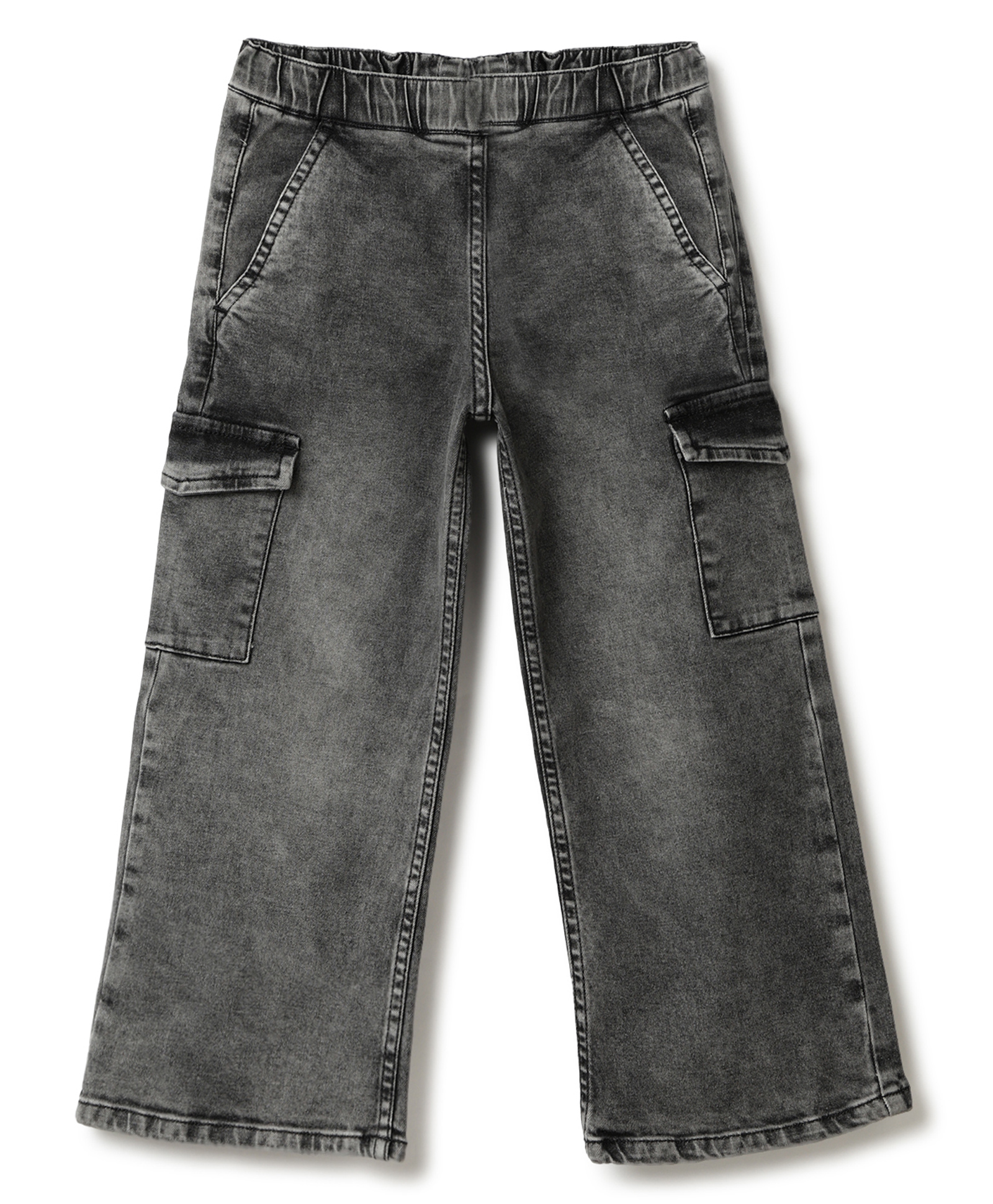 Tales & Stories Denim Woven Mild Washed Jeans - Grey-picture-42