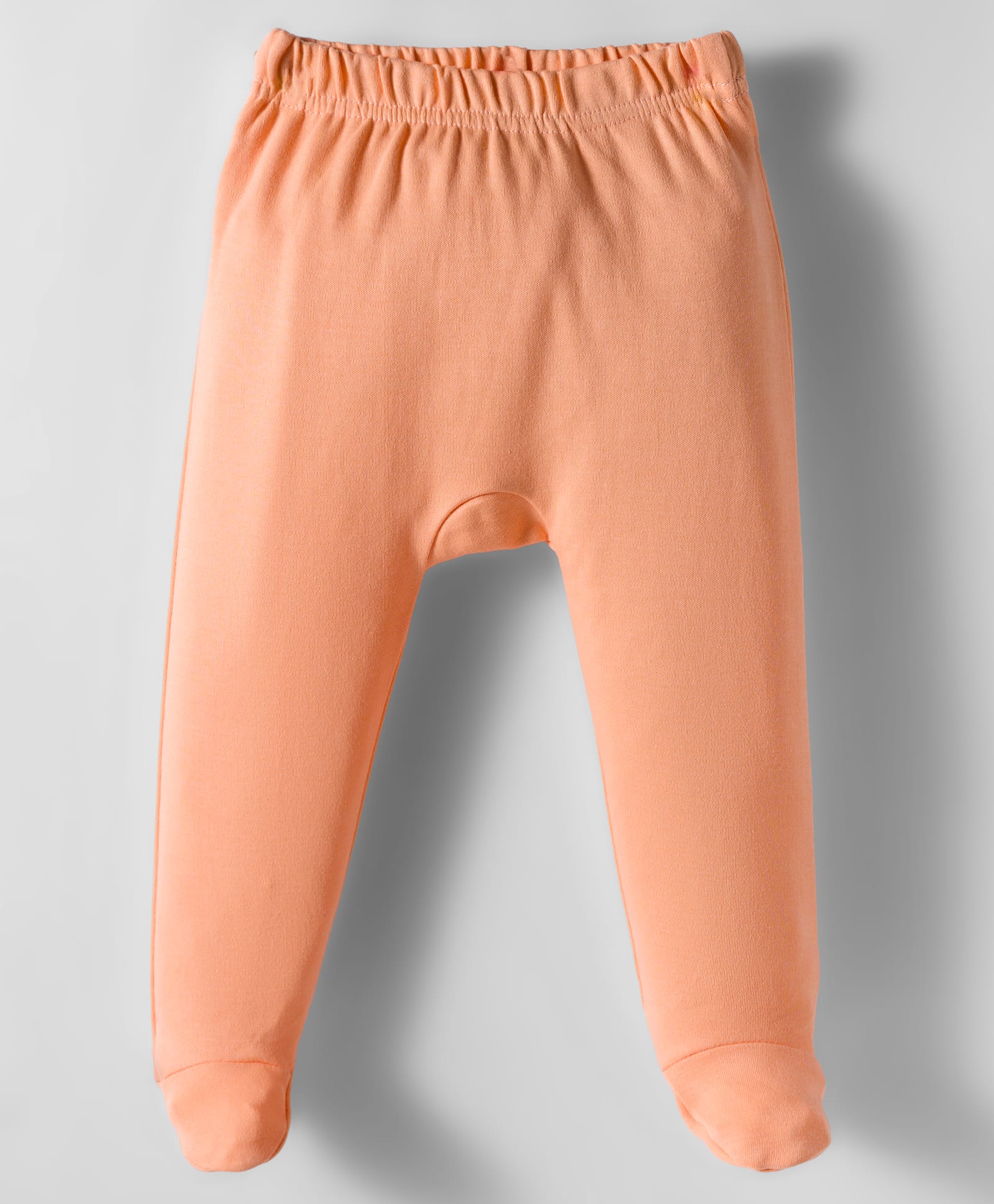 Kookie Kids Interlock Knit Solid Color Bootie Leggings - Peach-image-42