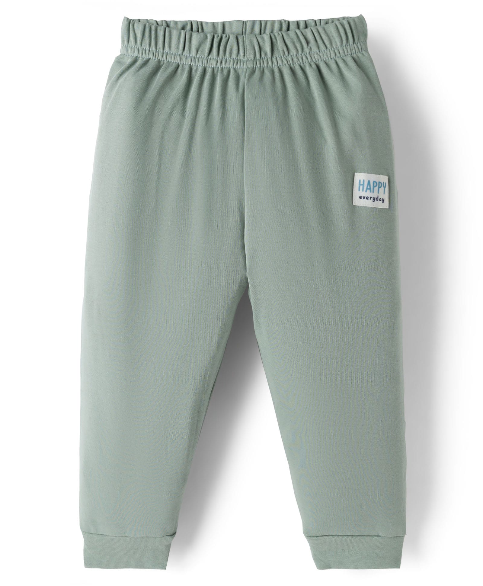 Ollypop Interlock Knit Full Length Lounge Pant With Text Badge - Sea Green-picture-37