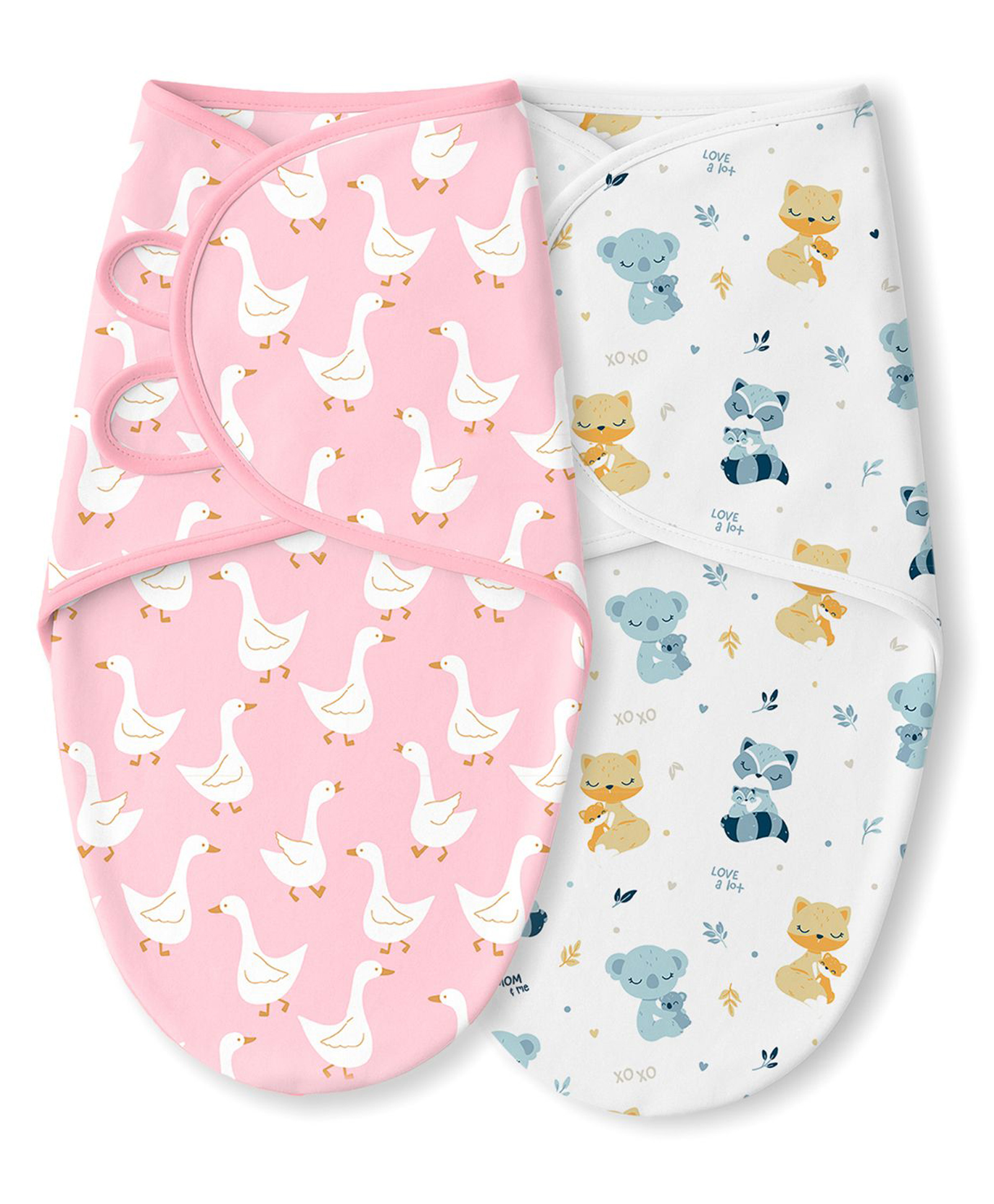 Tidy Sleep Baby Hug-Me U-Shape Wrapper for Newborns Pink Duck & Mom&Me pack -2-image-37