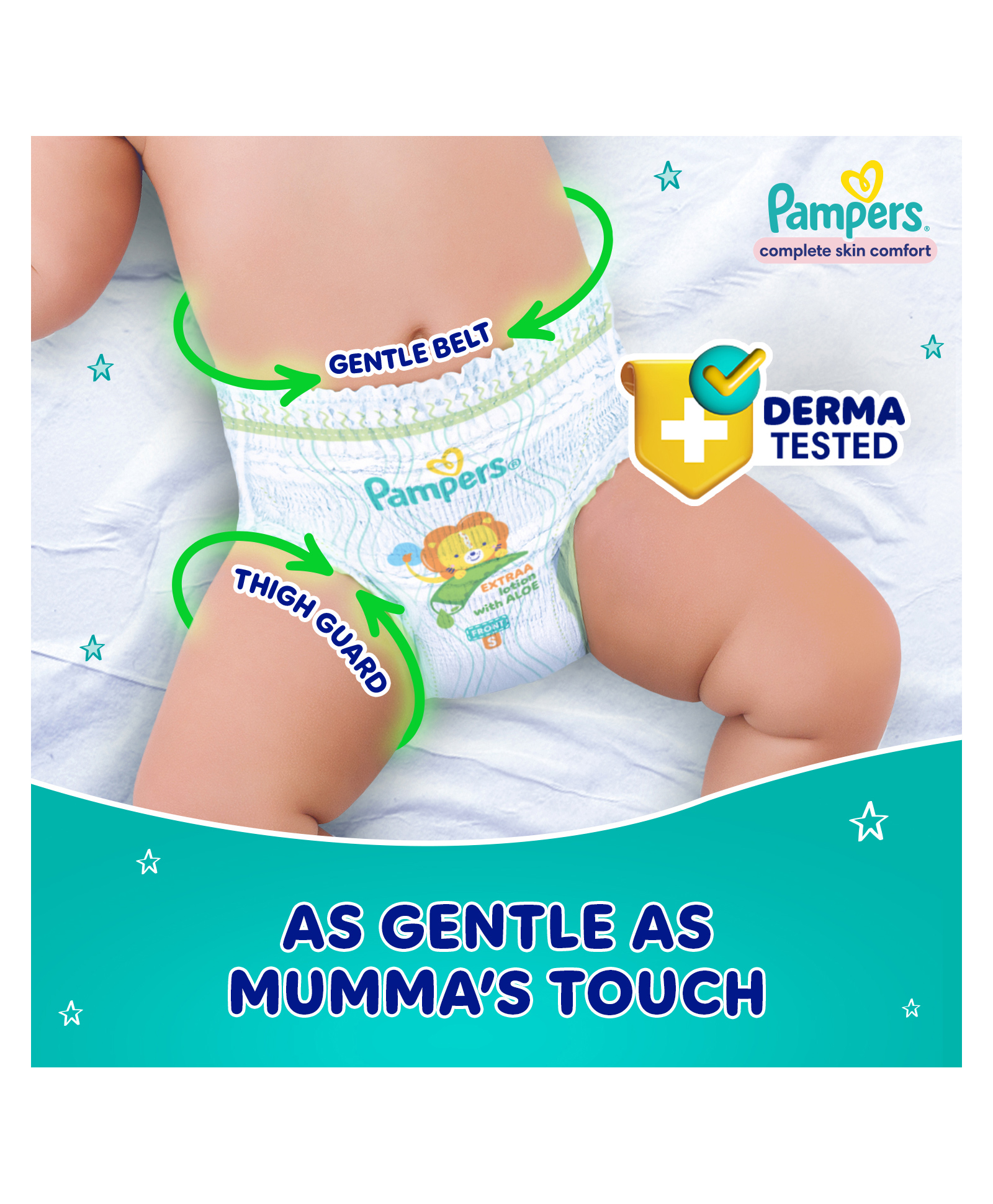 pampers pants large 128