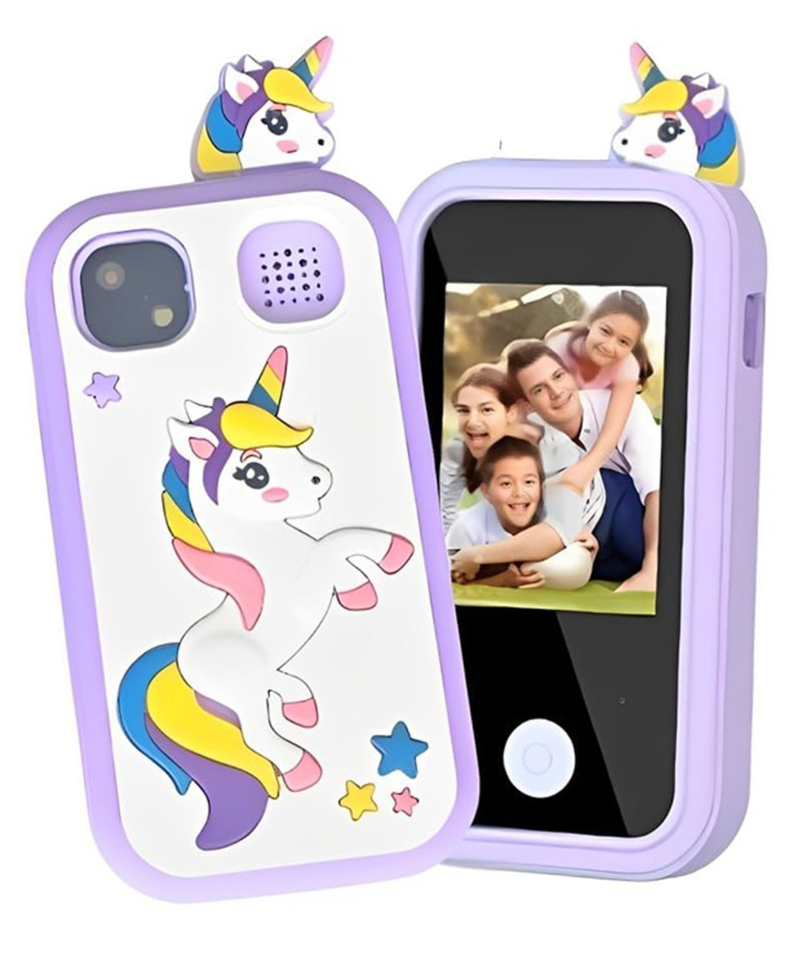 Happy Hues Kids Touchscreen Smartphone Toy with 2.4" Color Screen-1080P- MP3 Music Player- in Built Games & Wallpapers (Purple)-picture-13