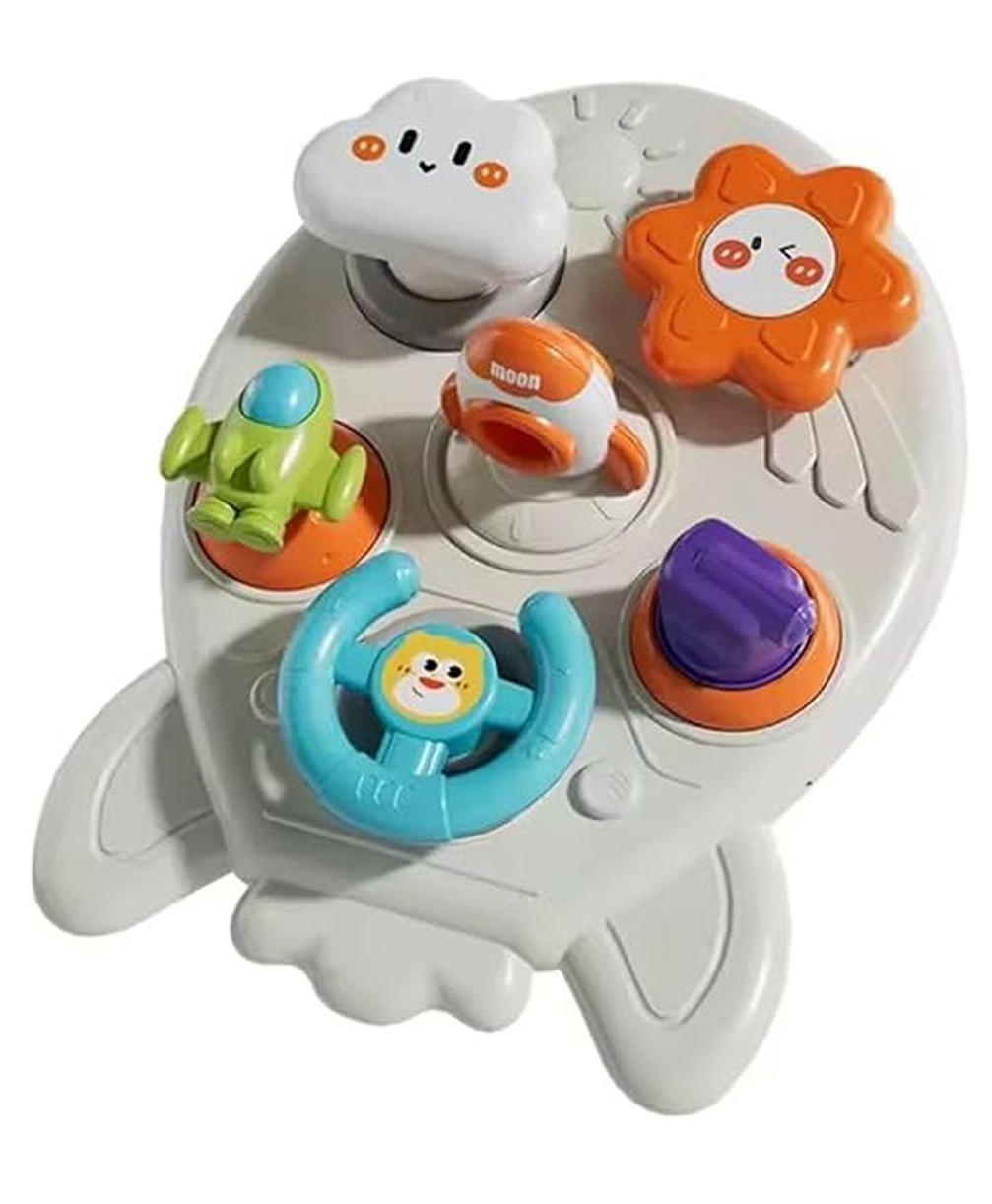 Happy Hues Rocket Busy Board Interactive Sensory Toy for Toddlers -Fun Learning Activities for Brain Development - Perfect Preschool Educational Gift for Boys & Girls-picture-11