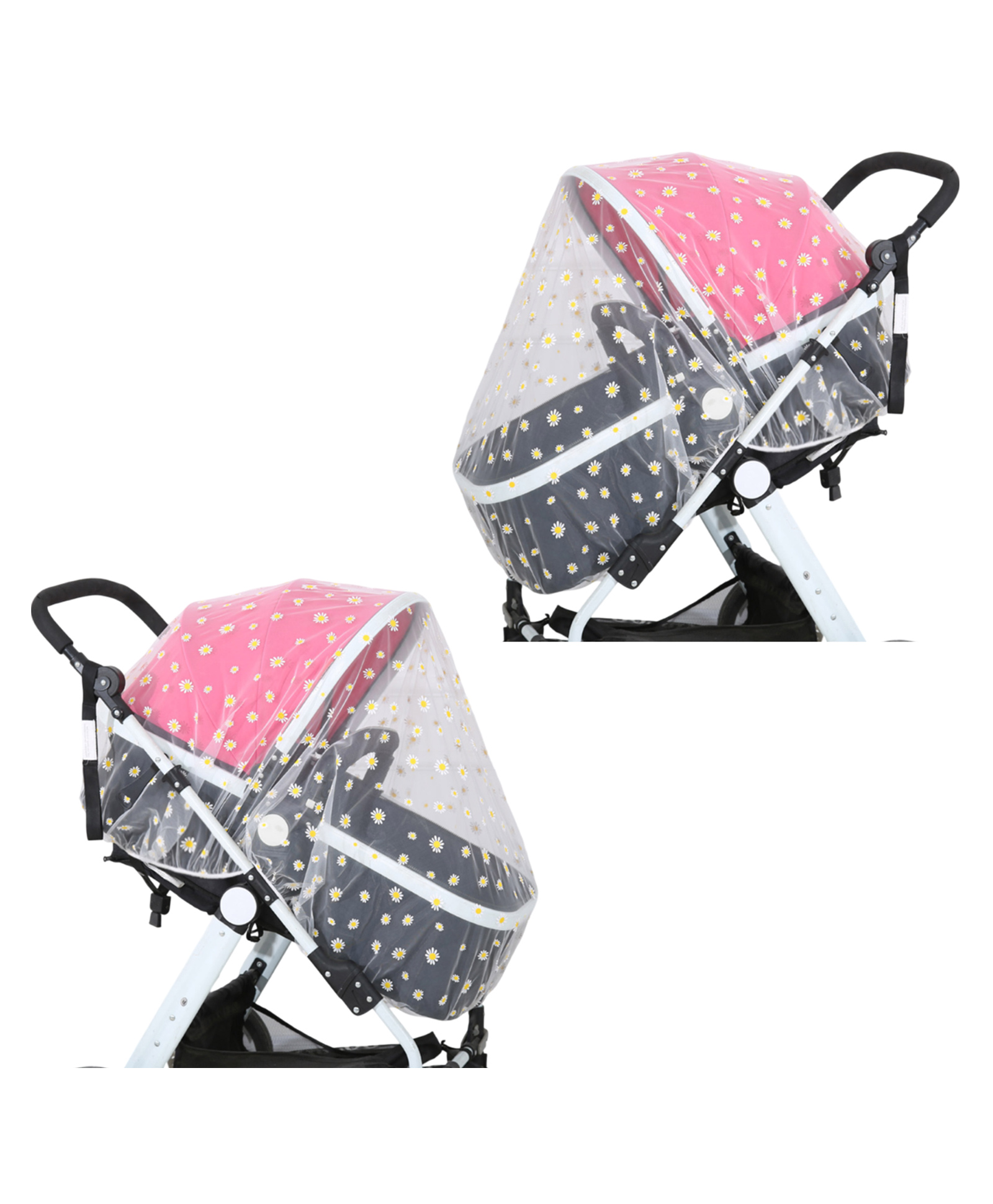 Bembika Baby Stroller Mosquito Net Cover - White-picture-13