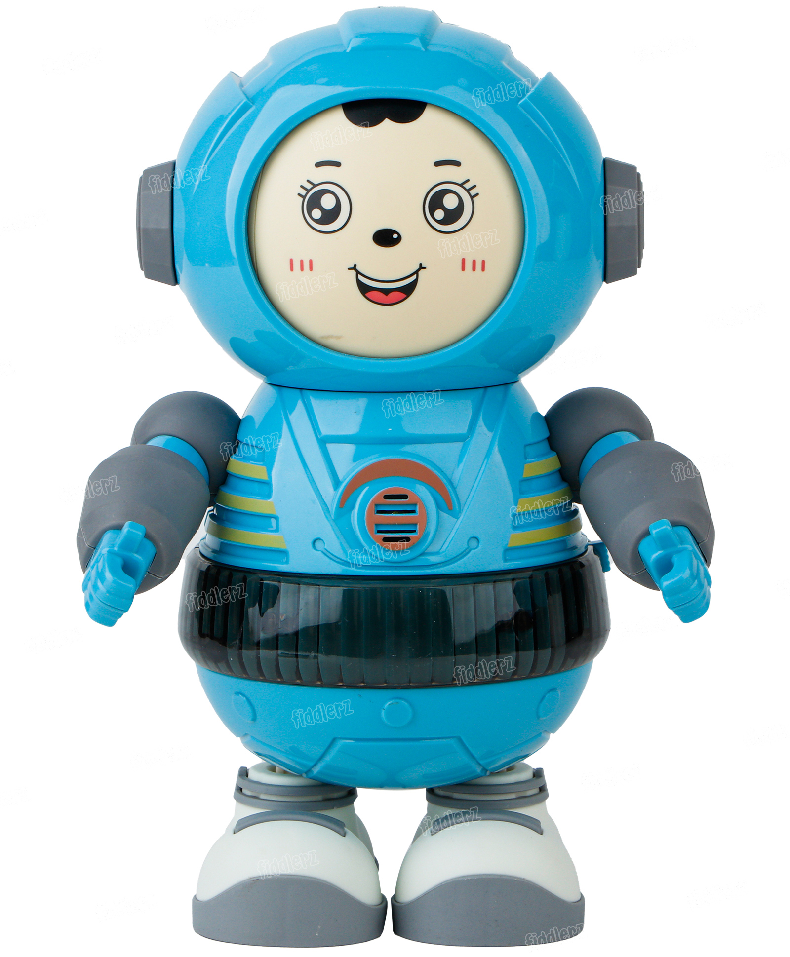 Fiddlerz Musical Dancing Robot Toy with Rotating Head Expression Flashing Lights and Dancing Motion Battery Operated Robot Toy for Boys Girls Aged 3+ (Multicolor)-image-48