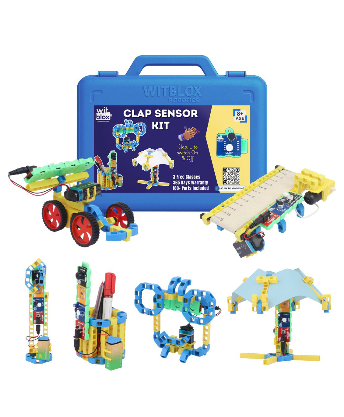 WitBlox Clap Sensor Kit - DIY Sound-Activated STEM Kit for Kids- Age 8 + Years-image-7