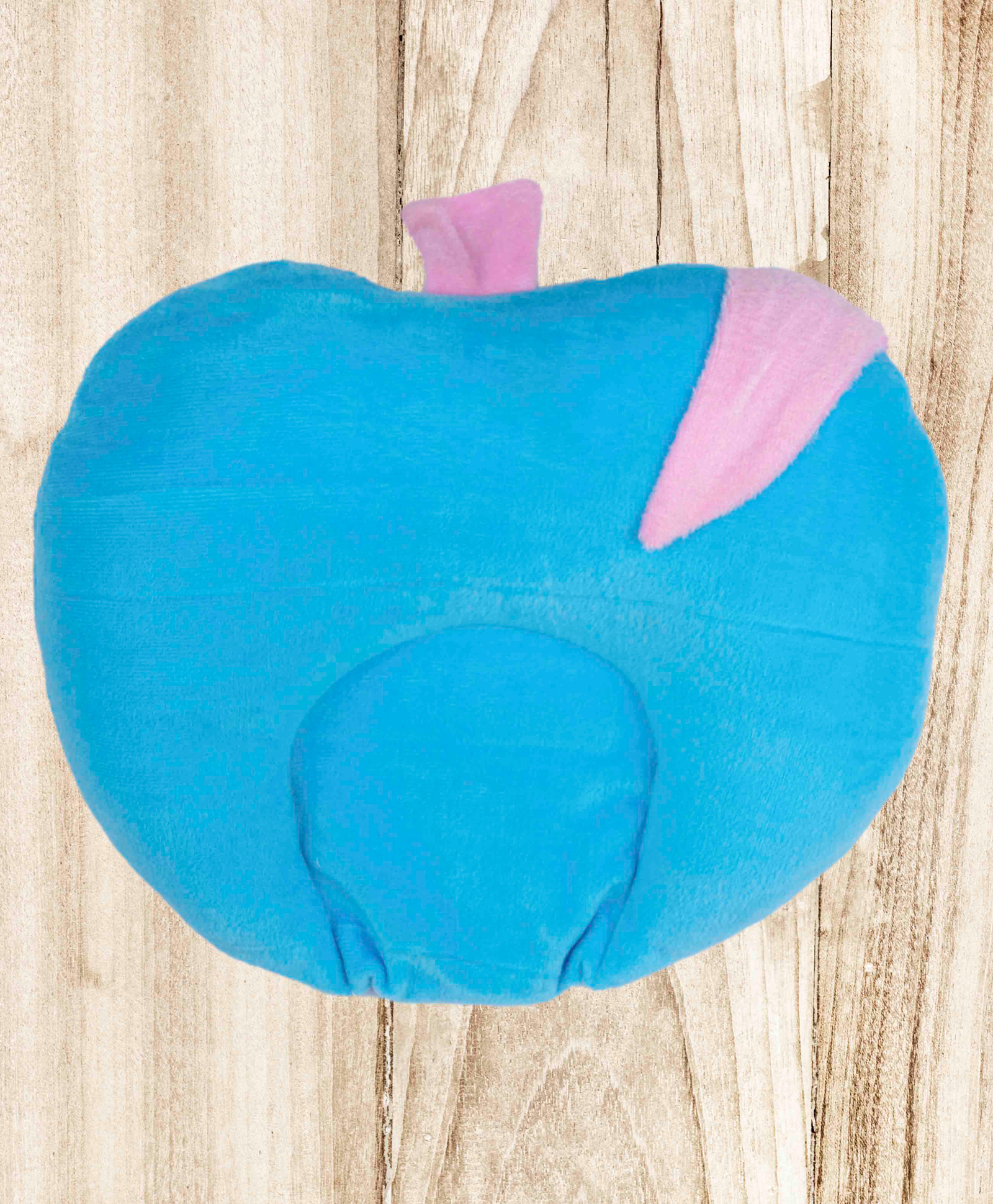 Mittenbooty mustard seed or Rai Pillow Apple Shaped in Velvet Fabric-Blue-image-9