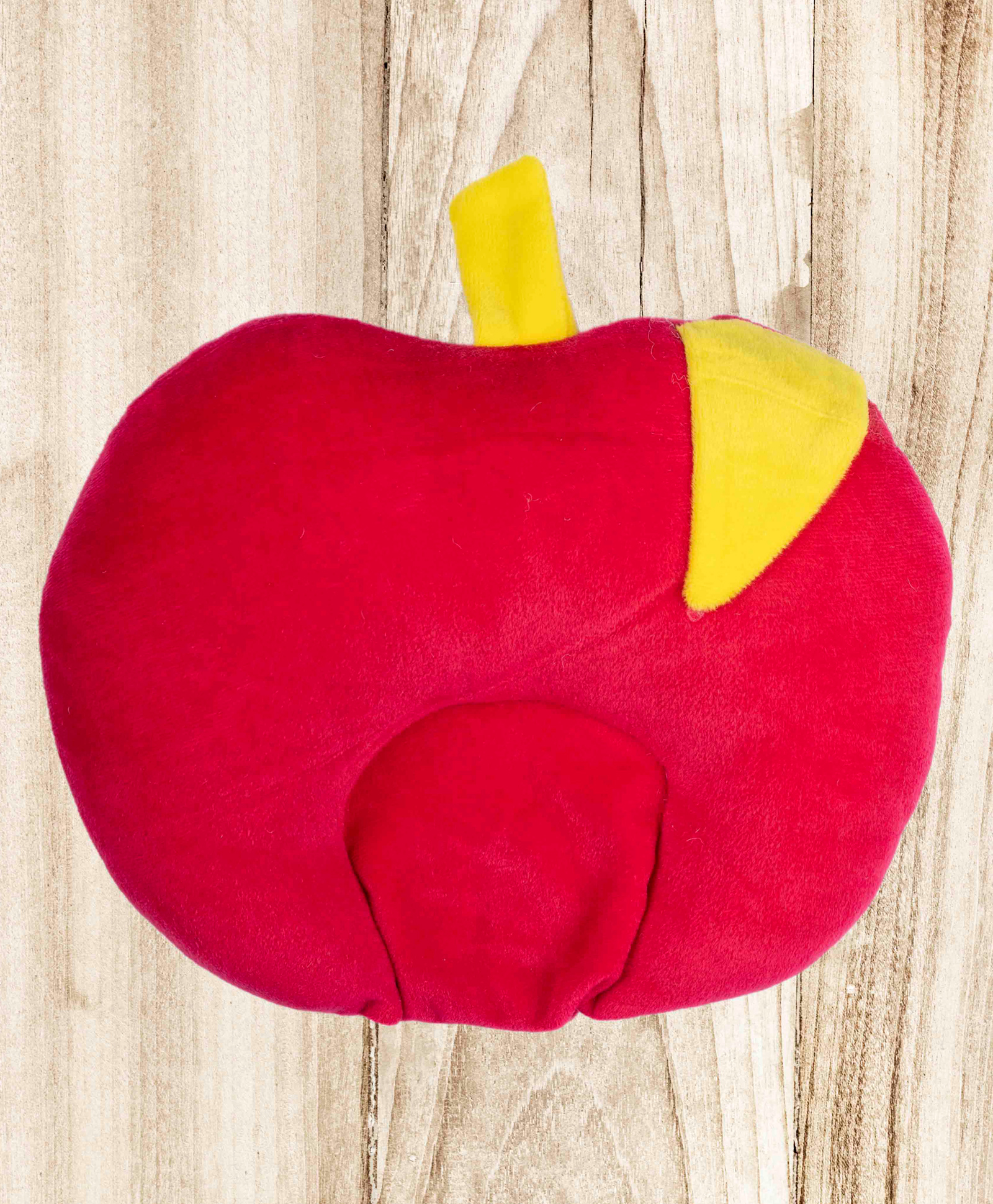 Mittenbooty mustard seed or Rai Pillow Apple Shaped in Velvet Fabric-Maroon-picture-20