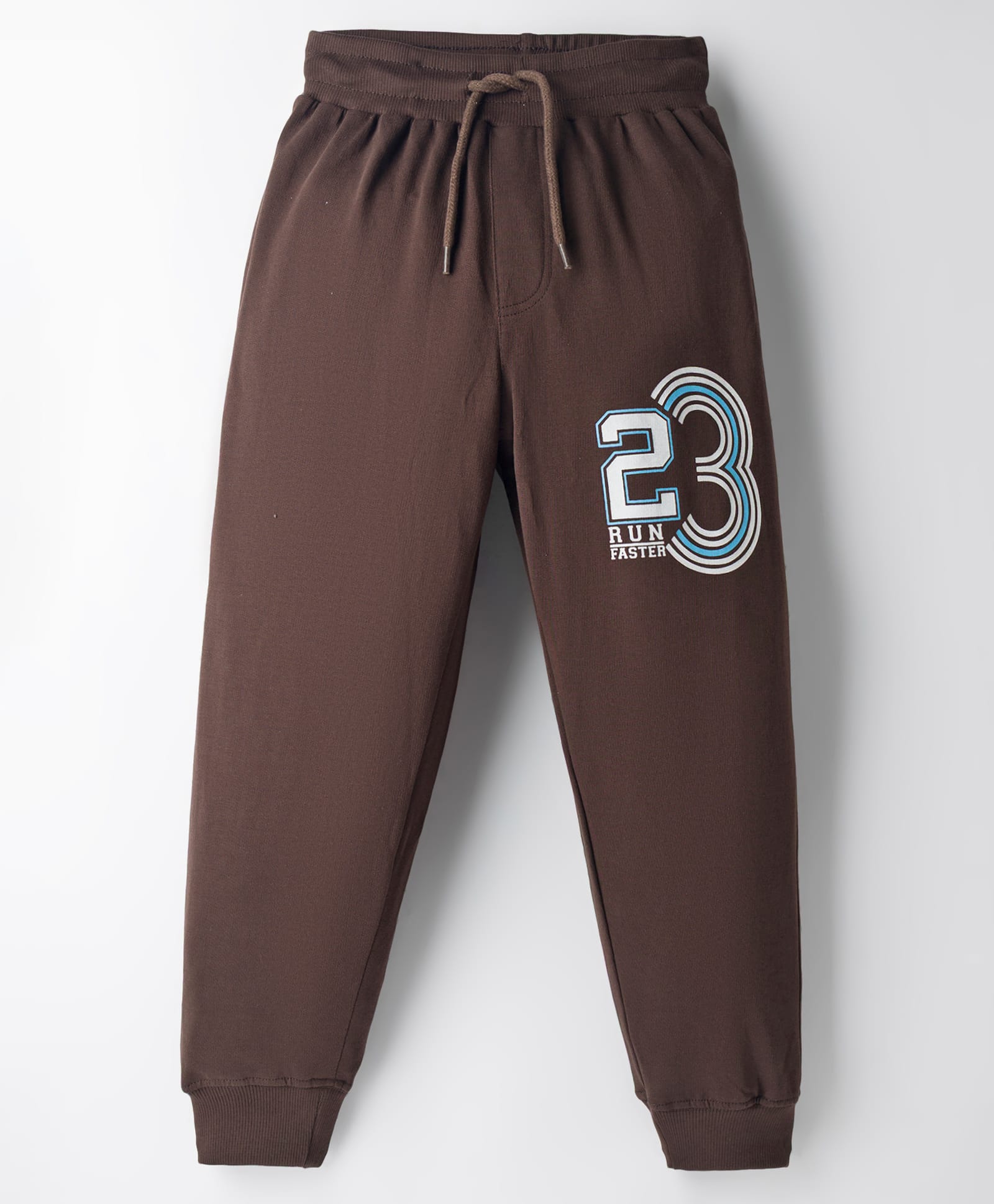 Taeko Looper Knit Full Length Lounge Pant With Text Print - Brown-picture-21