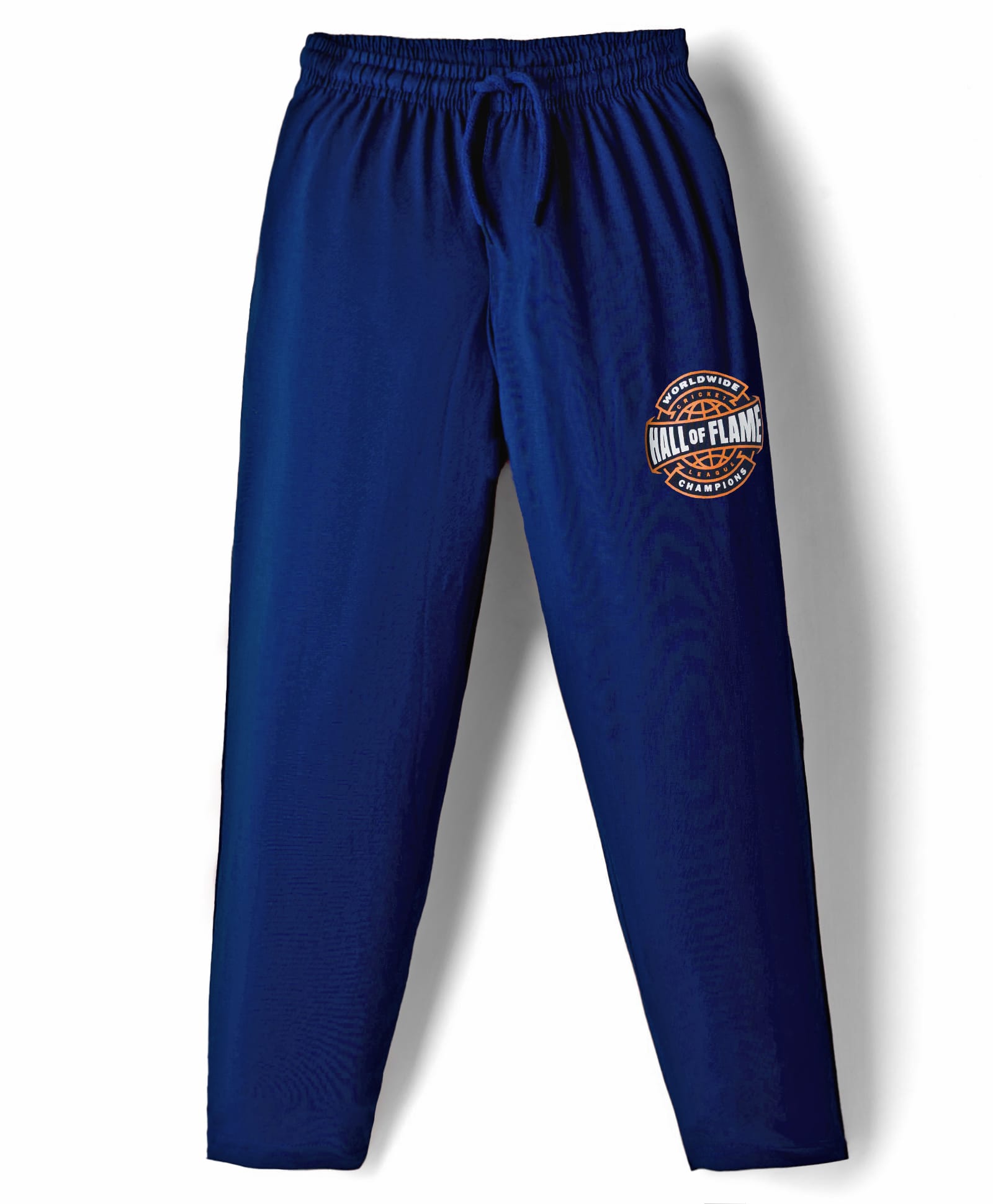 Taeko Single Jersey Knit Full Length Lounge Pant with Hall of Fame Print - Navy Blue-picture-16