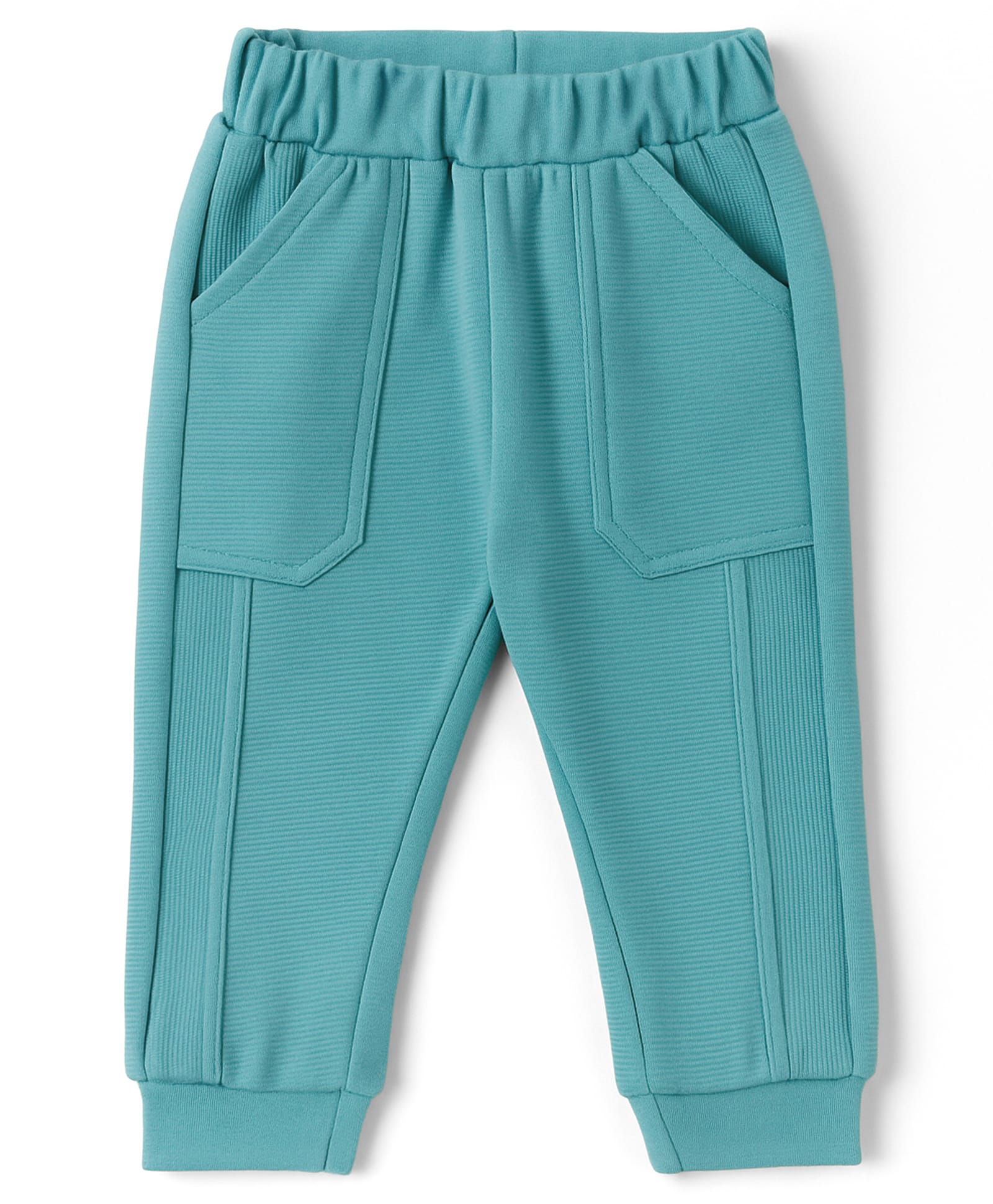 Zero Interlock Knit Full Length Solid Lounge Pant - Turquoise-picture-22