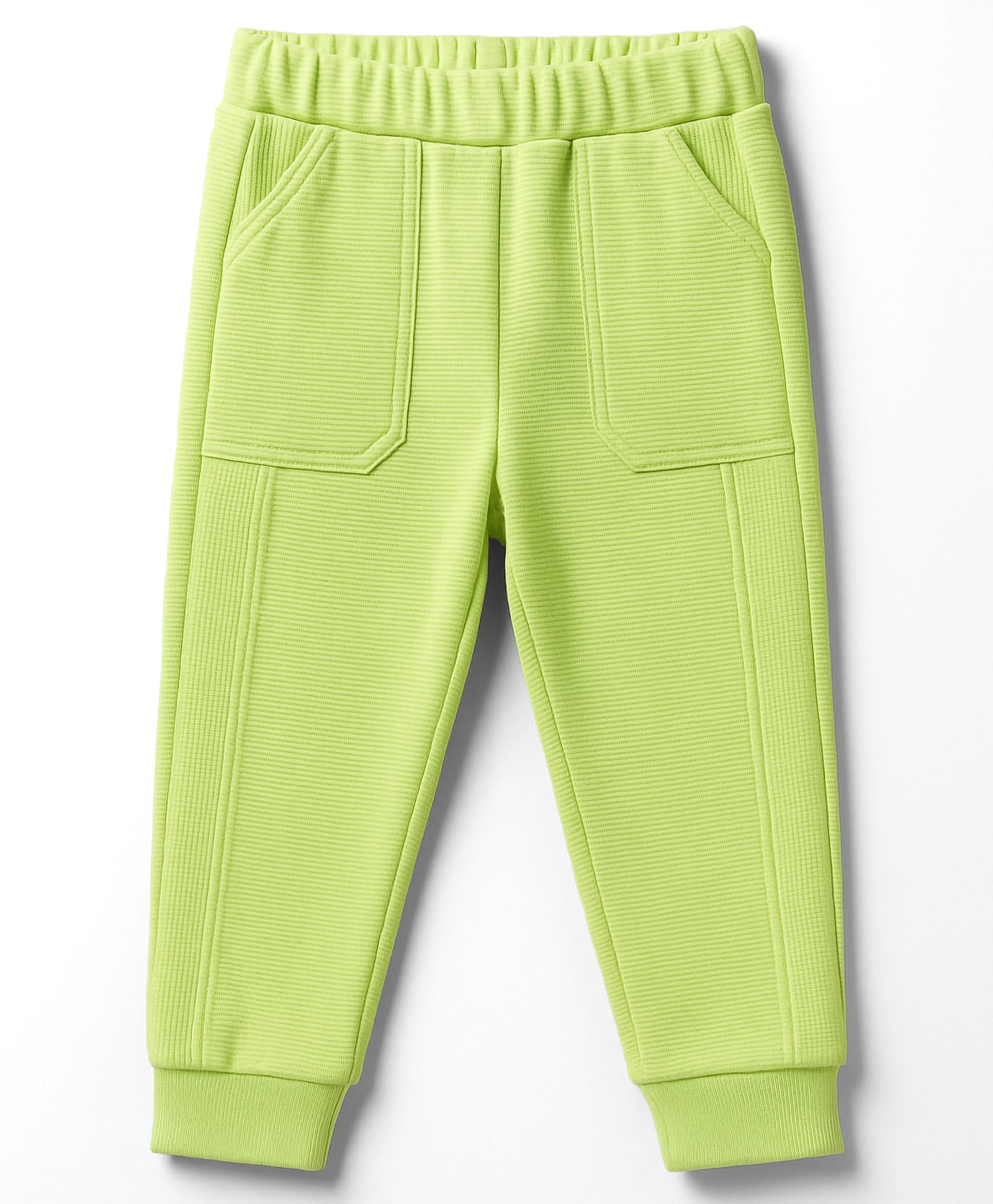 Zero Interlock Knit Full Length Solid Lounge Pant - Lime Green-picture-30