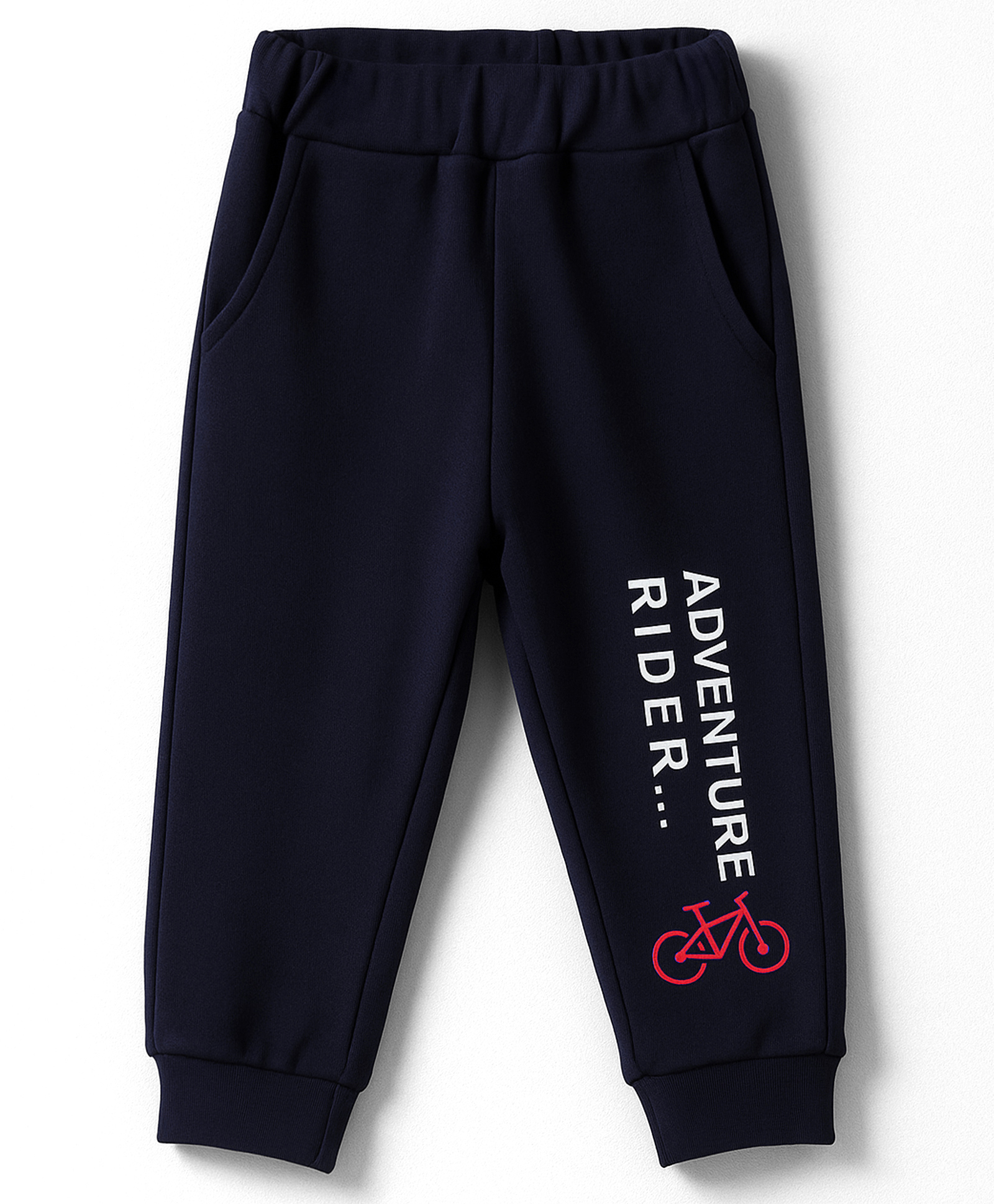 Zero Interlock Knit Full Length Lounge Pant With Text Print - Navy Blue-picture-16