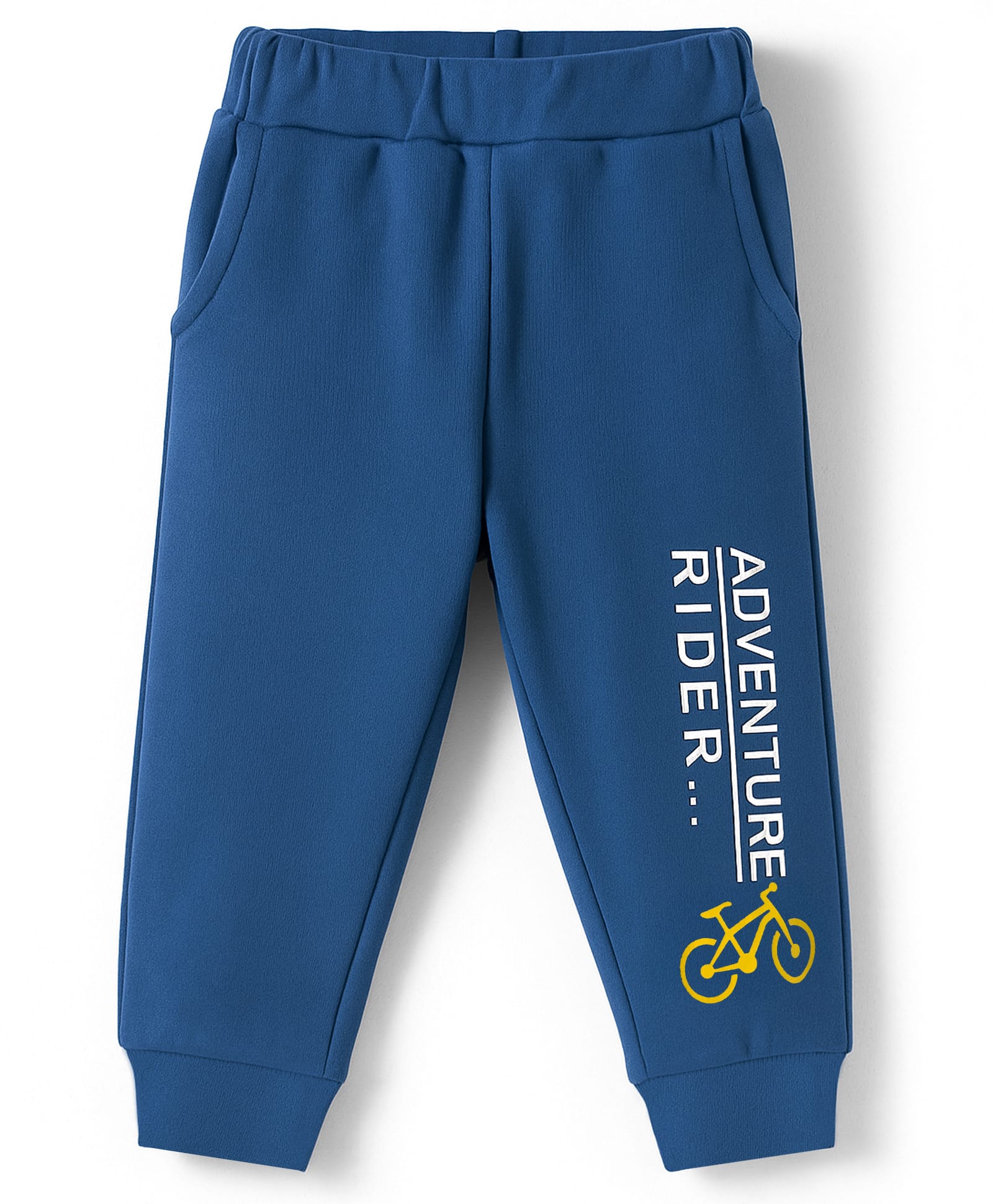 Zero Interlock Knit Full Length Lounge Pant With Text Print - Blue-picture-18