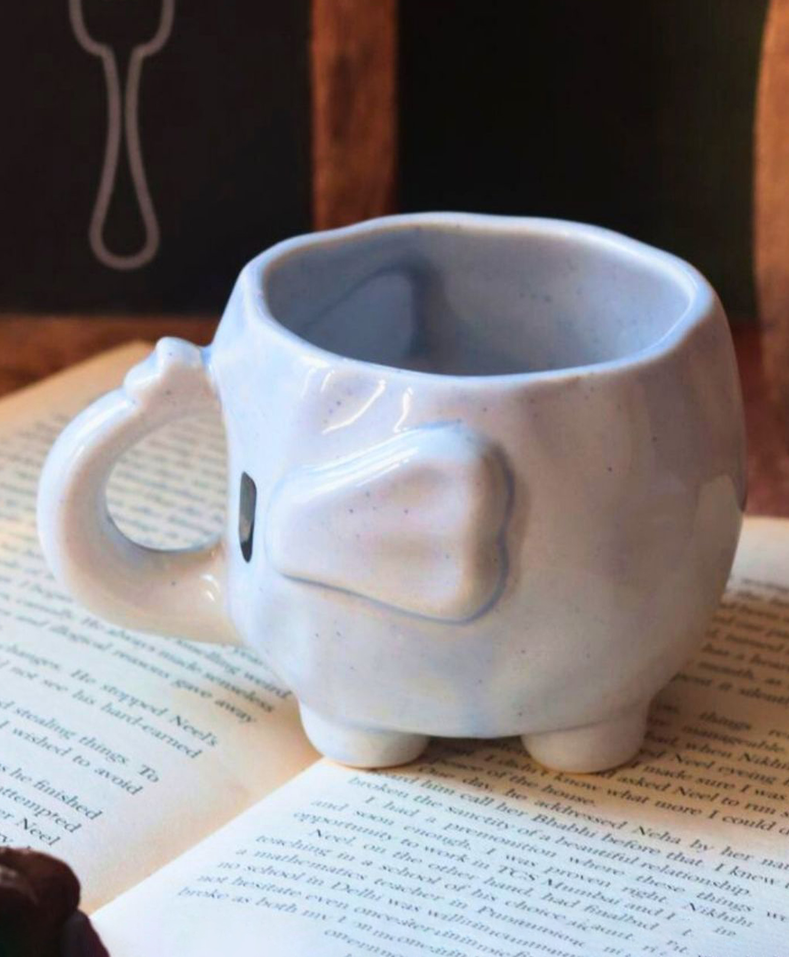 WEAVING HOMES The Cutest Ele Mug With beautiful Green Color Drinkware Mug 250 ml-image-39