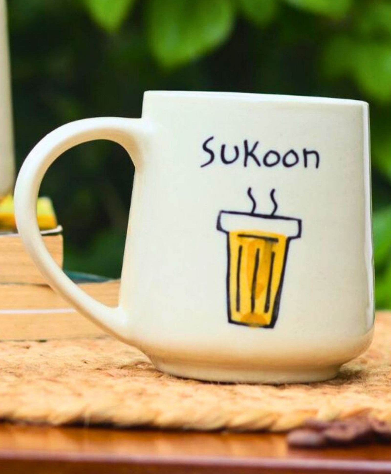 WEAVING HOMES Sukoon Mug - The Chai Lovers Edit With beautiful White Color Drinkware Mug 250 ml-image-19