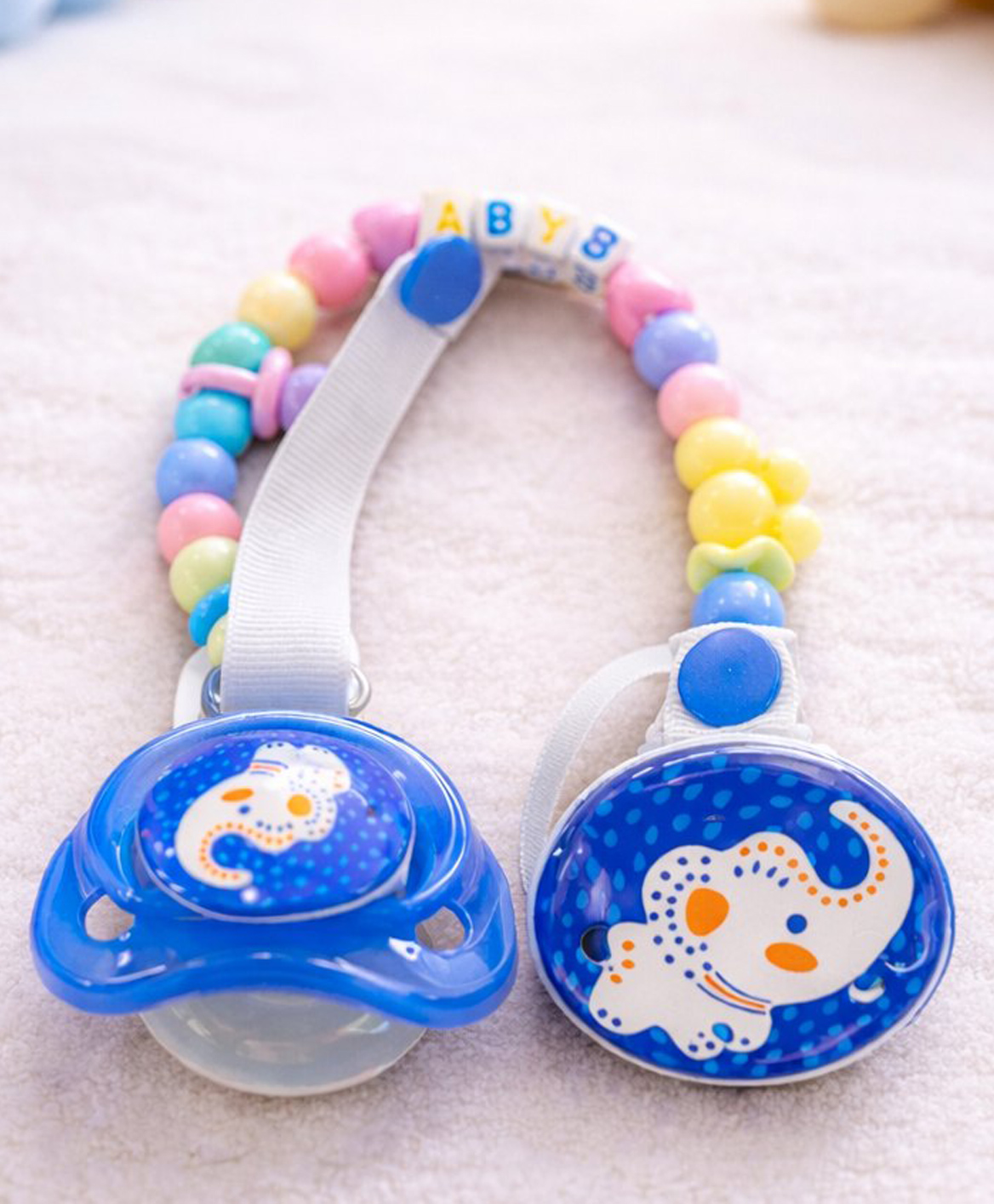 Badal Kidz Stylish Baby Pacifier with Clip Chain - Soft, Safe & BPA-Free - Blue-picture-10
