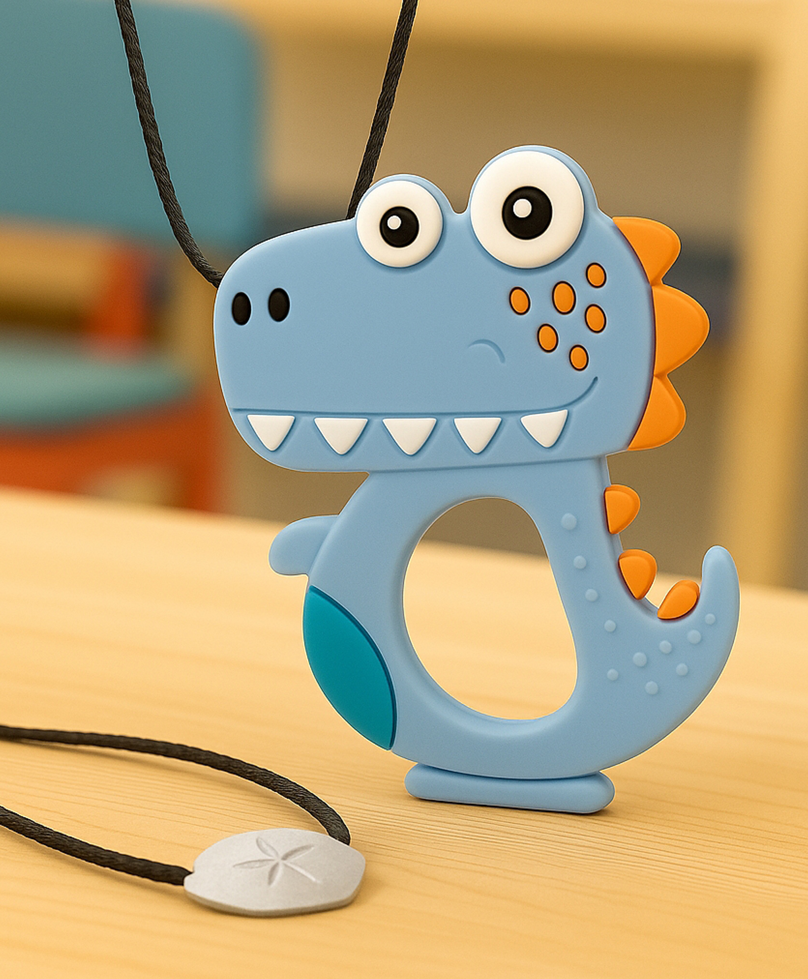 Badal Kidz presents Tilsmi Moti & BPA Free Silicone Teether- Blue-picture-26