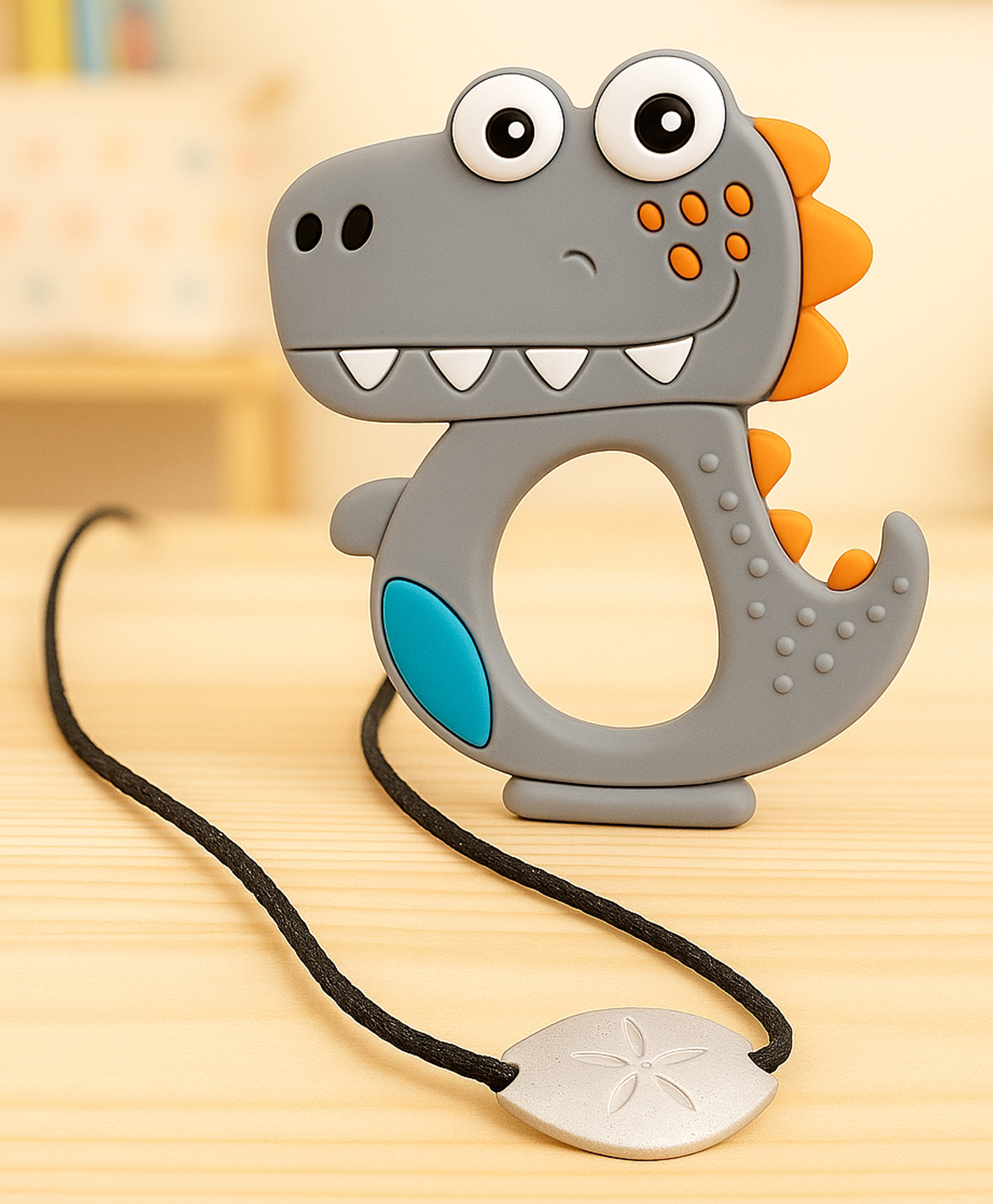 Badal Kidz presents Tilsmi Moti & BPA Free Silicone Teether- Grey-picture-20