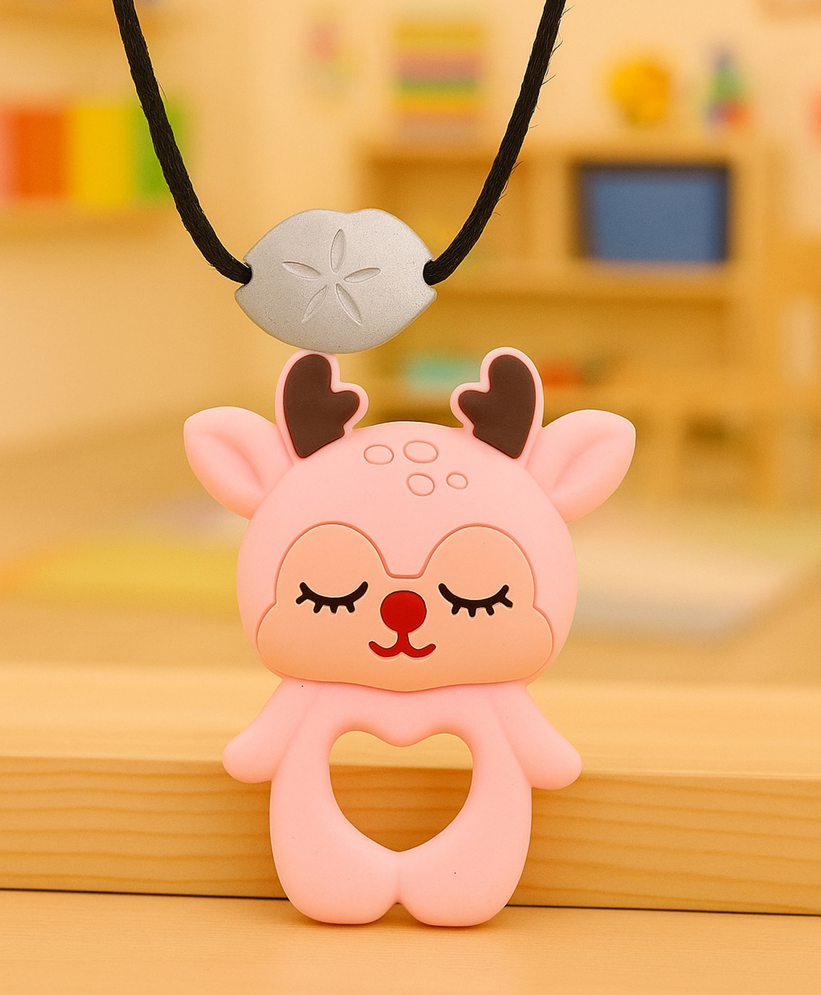 Badal Kidz presents Tilsmi Moti & BPA Free Silicone Teether- Pink-picture-15