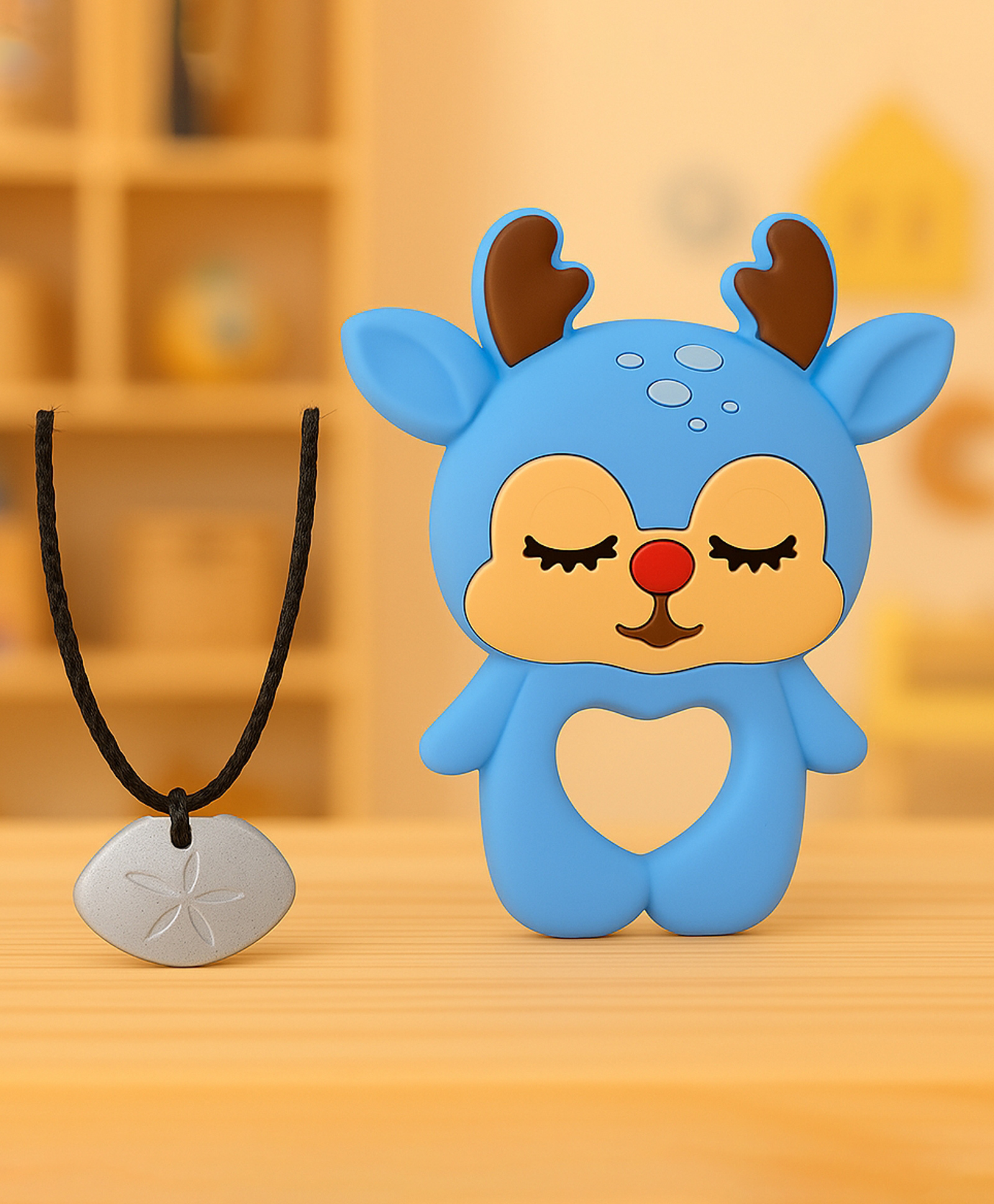 Badal Kidz presents Tilsmi Moti & BPA Free Silicone Teether- Blue-image-26