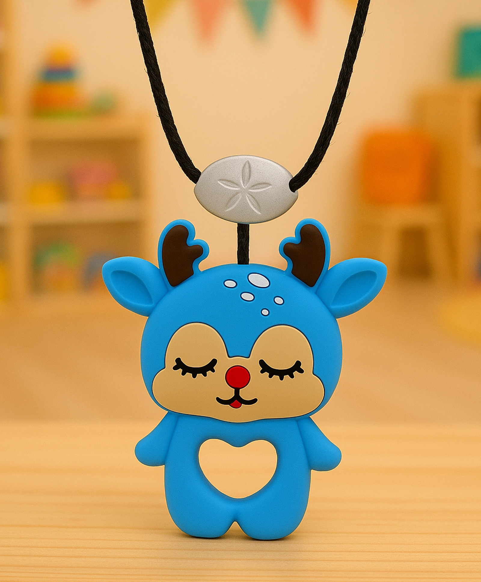 Badal Kidz presents Tilsmi Moti & BPA Free Silicone Teether- Dark Blue-image-12