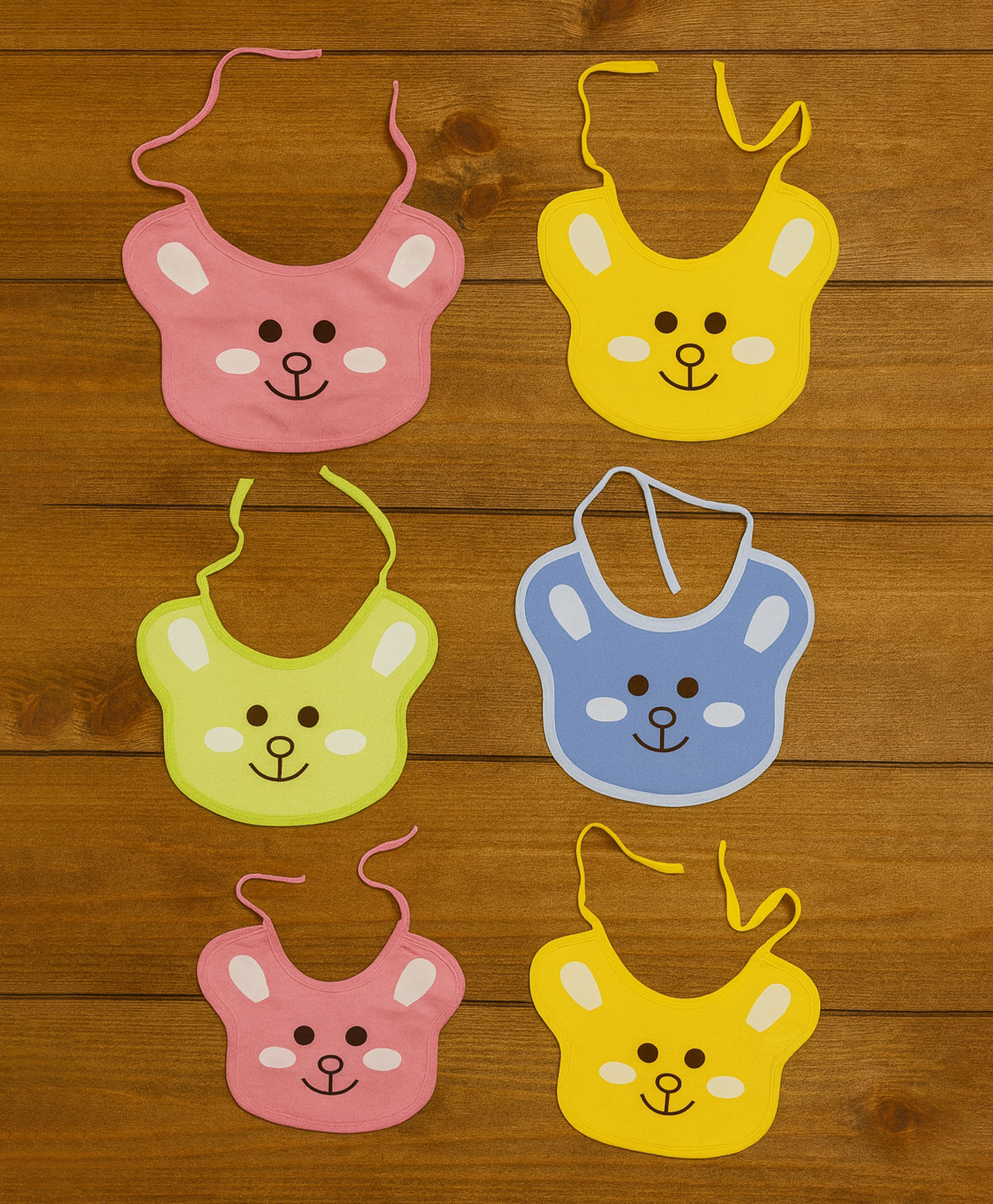 badal kidz Badal Kidzpremium Knot Baby Bibs - Soft Cotton, Cute Animal Prints, Comfortable & Absorbent (Set Of6)-picture-27