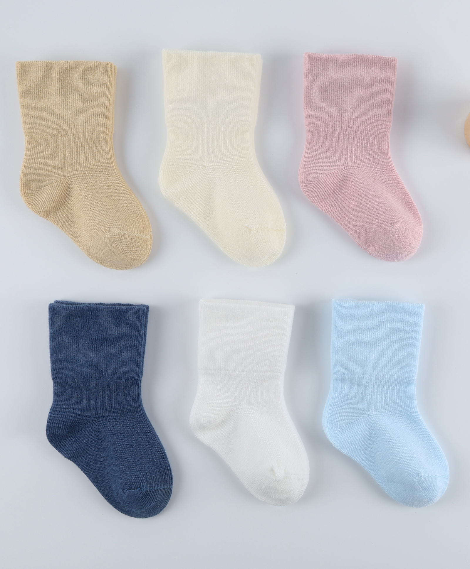 Kidofash Cotton Set of 6 Solid Socks - Multi Colour-image-31