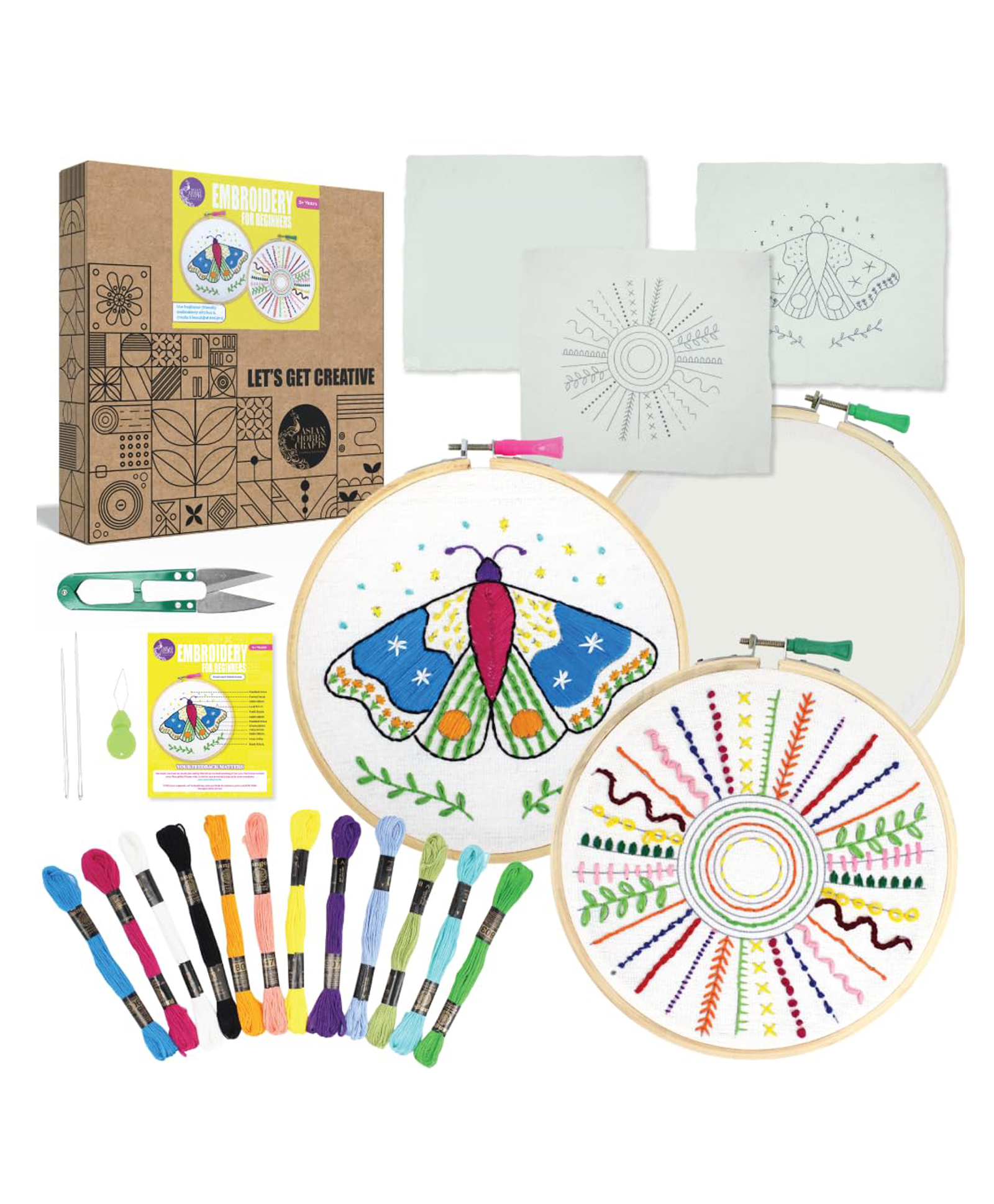 Asian Hobby Crafts Stitch Embroidery Kit for Beginners-picture-14