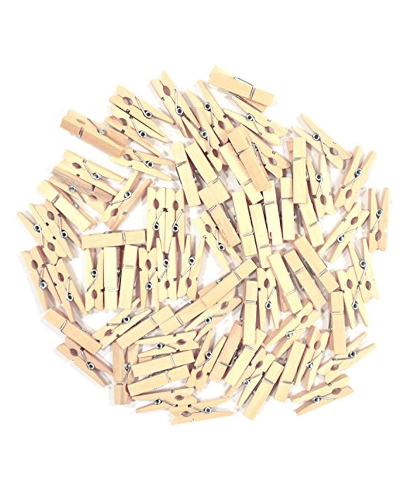 Asian Hobby Crafts Natural Mini Wooden Clips , Pack of 50 Pcs, (Size : 1.5 inch)-image-42