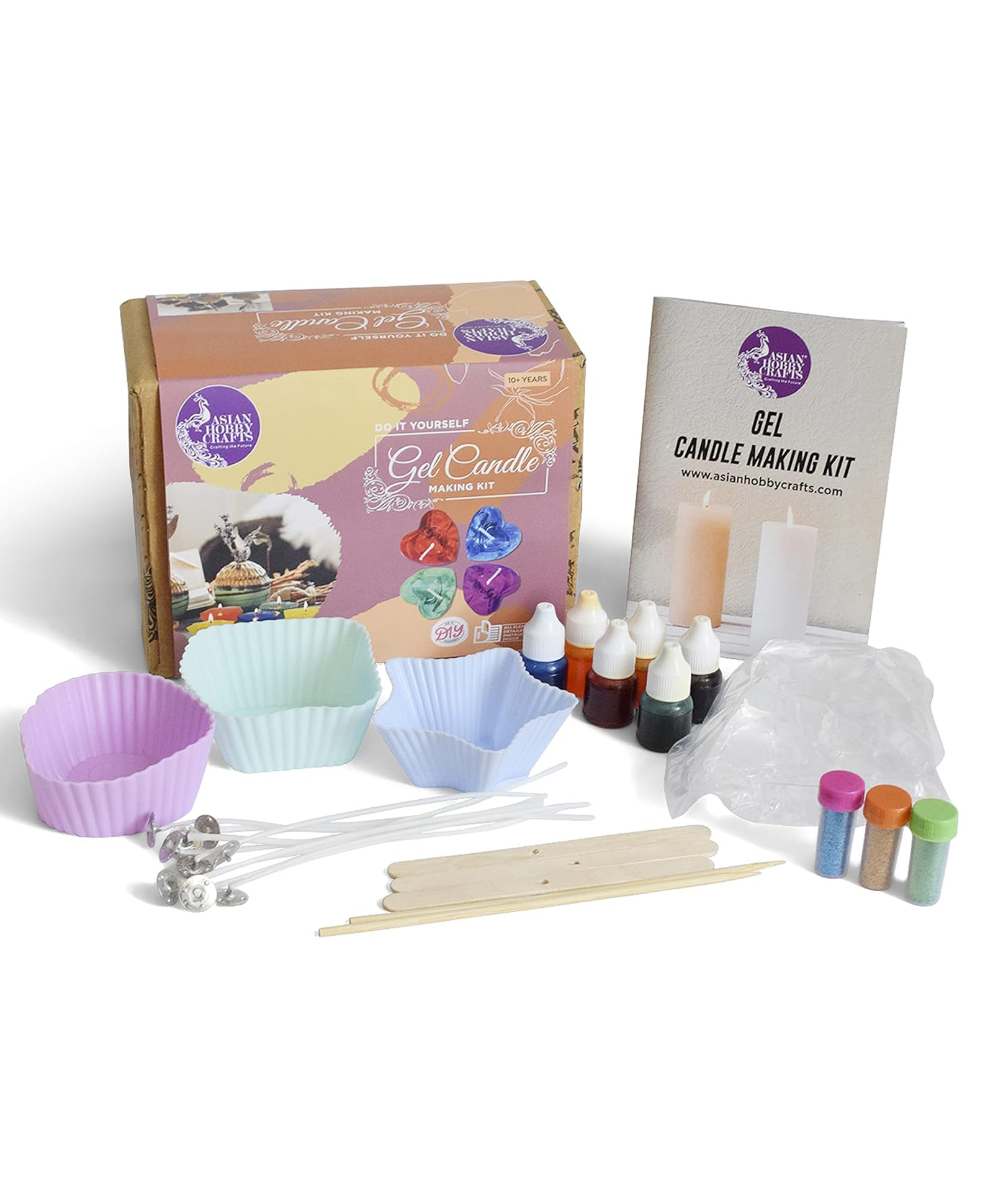Asian Hobby Crafts DIY Candle Making Kit with Transparent Gel Wax - Kit N-picture-14