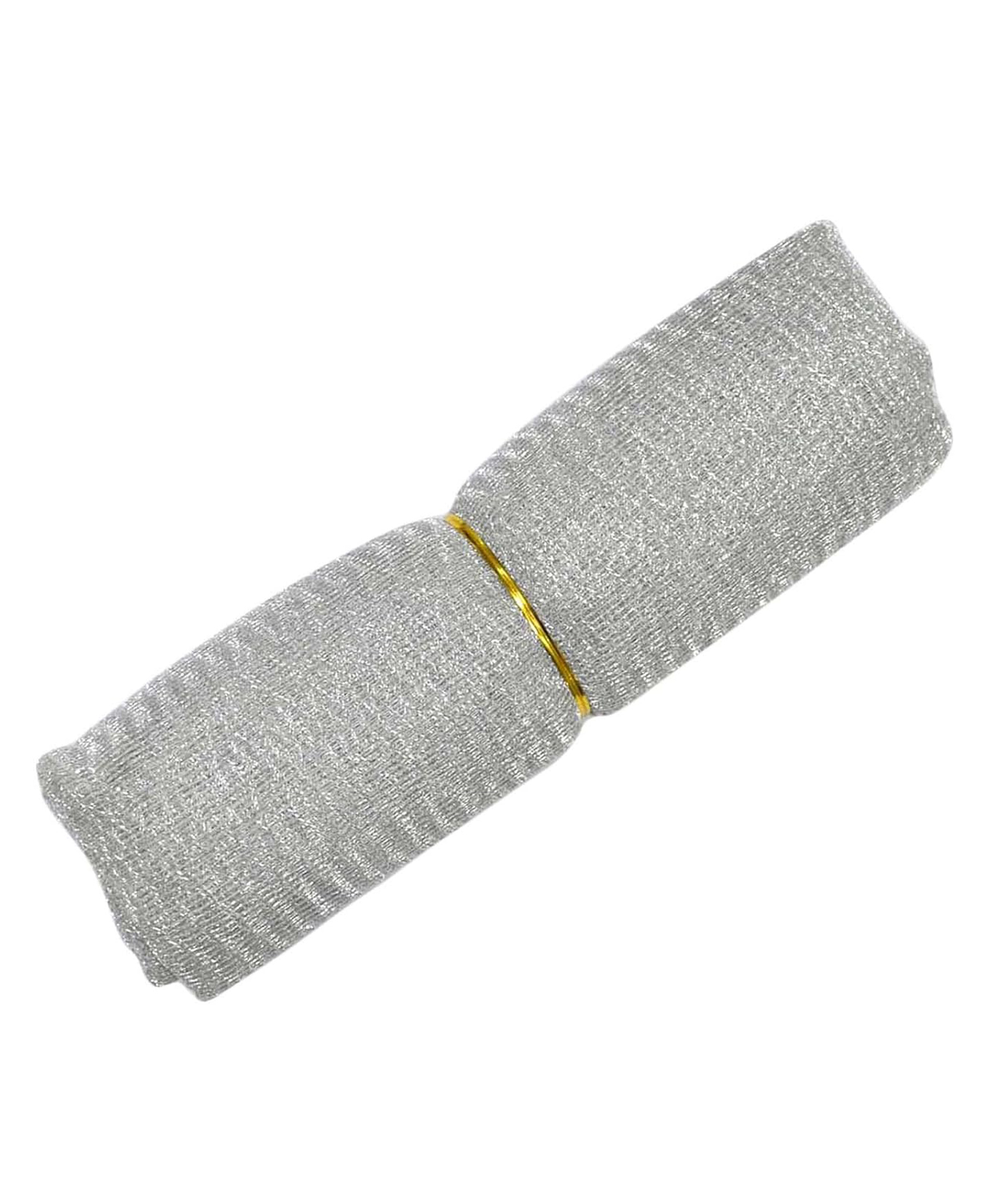 Asian Hobby Crafts Flower Mesh Net Solid Fabric - Silver, (Size :7 Meters)-picture-13