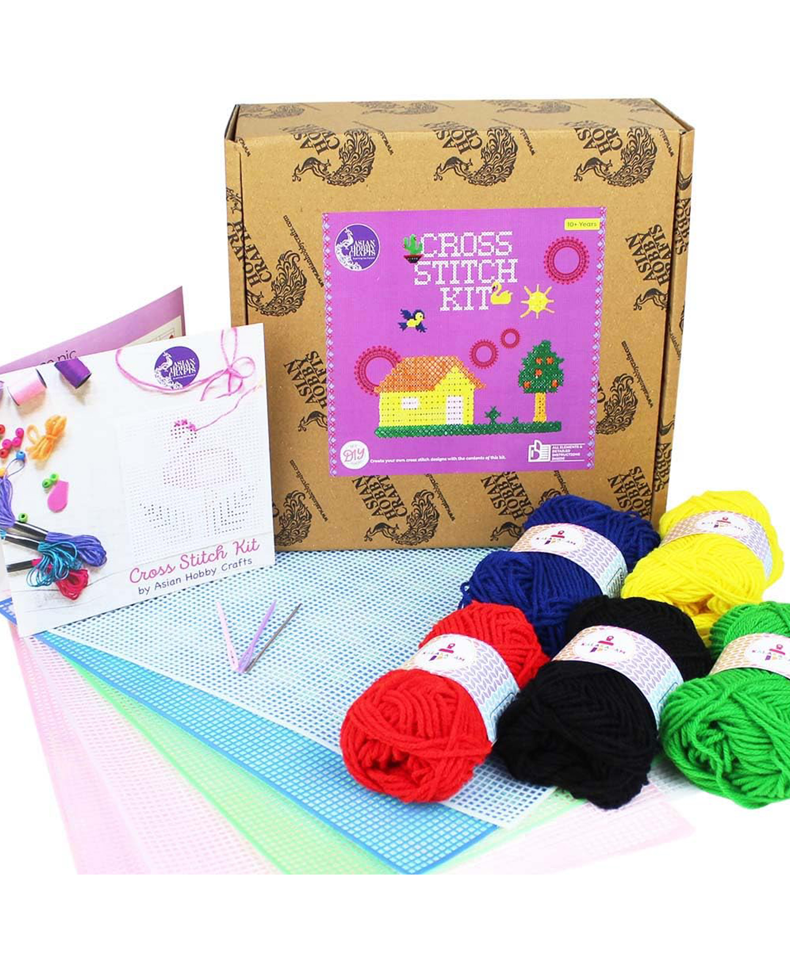 Asian Hobby Crafts Cross Stitch Kit - Multicolor-image-7