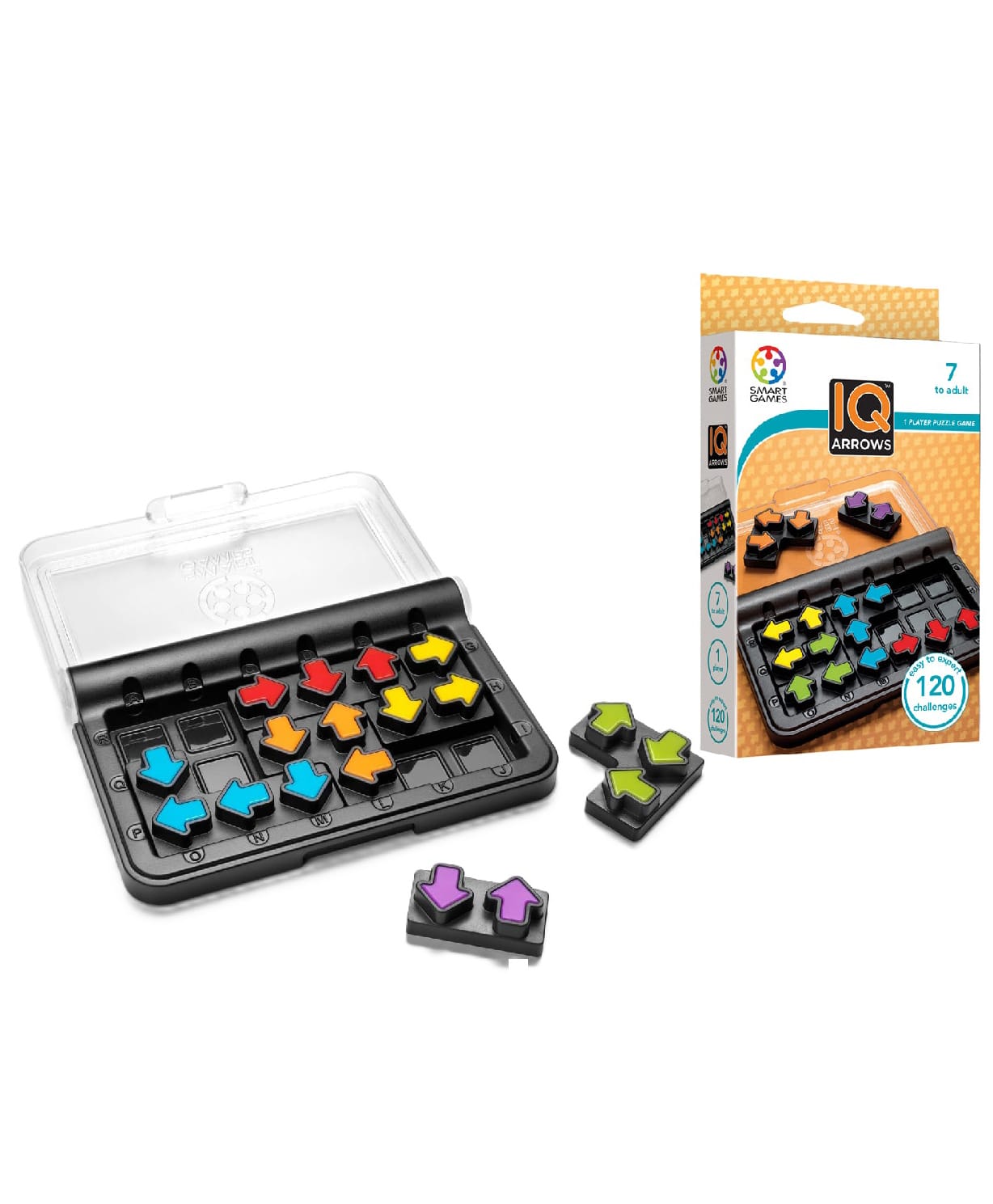 Sanjary IQ Puzzle Arrows Logic Brain Teaser Game 120 Challenges for Brain Development & Problem-Solving Skills for Kids color may vary-image-34